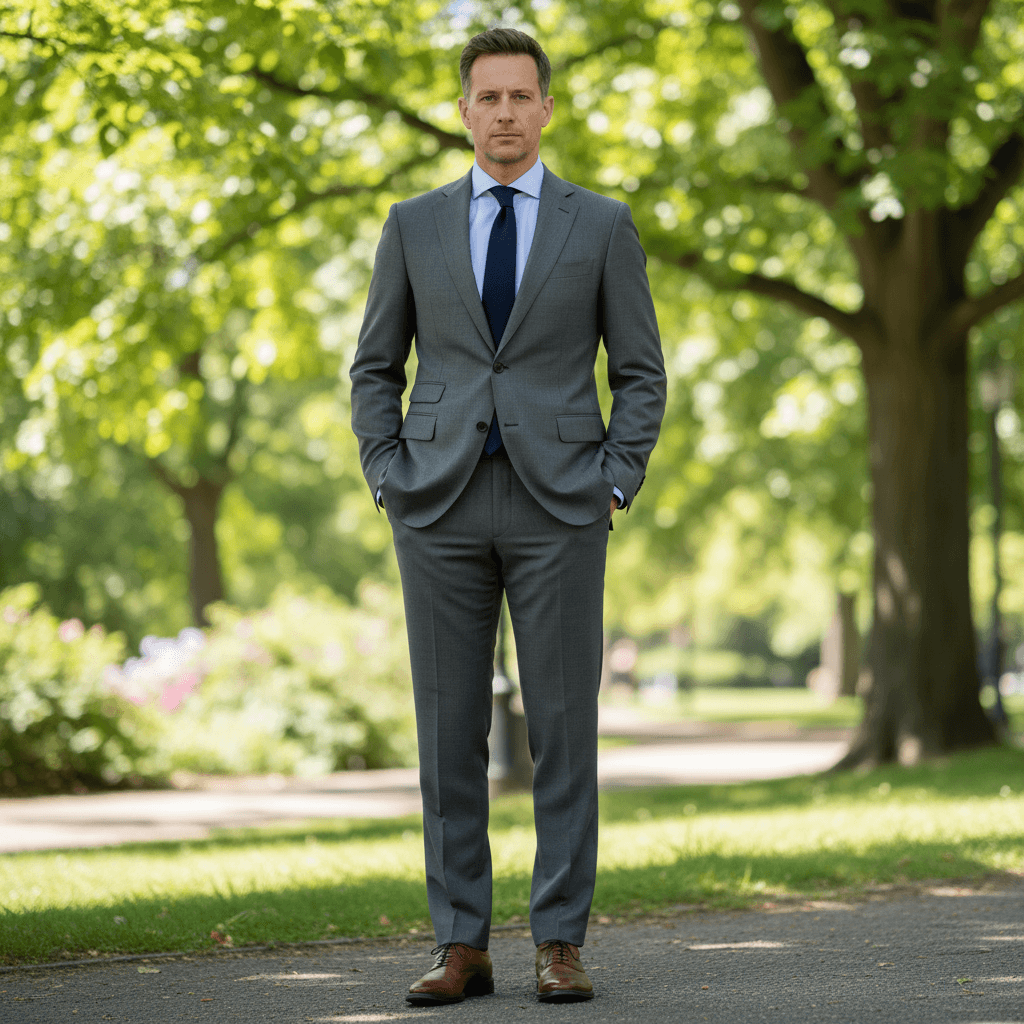 Rich Espresso Brown Two-Piece Suit