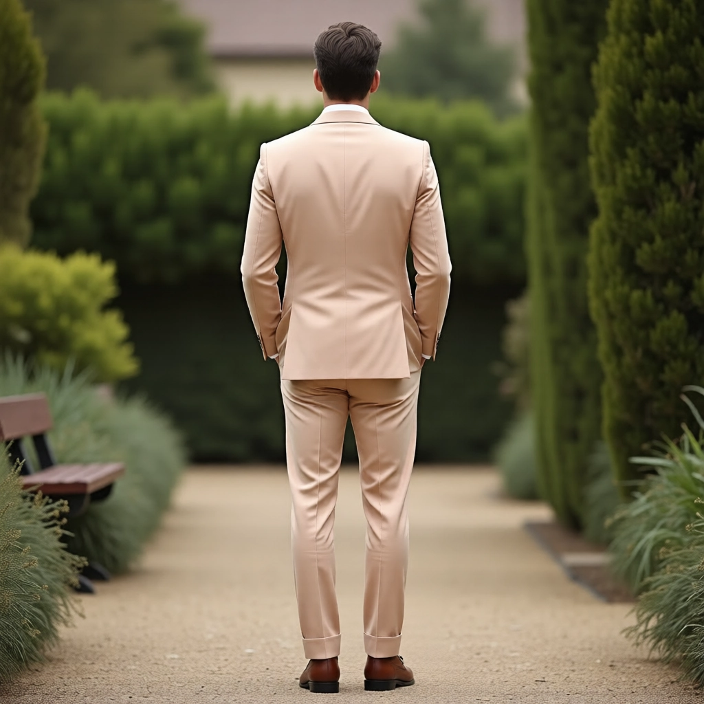 Eastin Slim Fit Blush Double-Breasted Event Suit