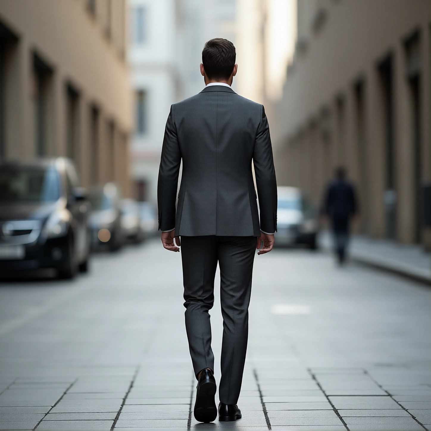 Eastin Slim Fit Charcoal Three-Piece Suit