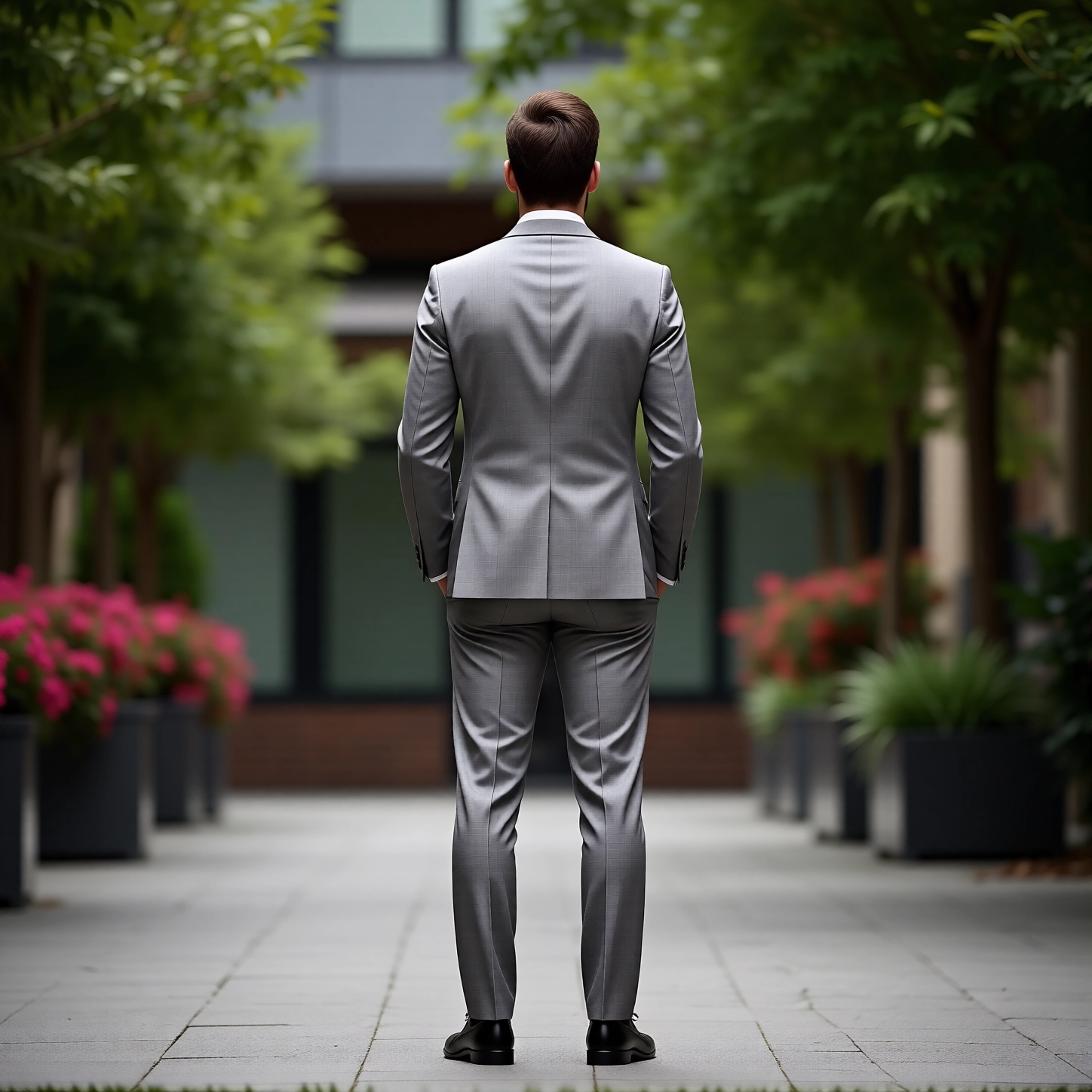 The Eastin Executive: Light Grey Slim Fit Suit