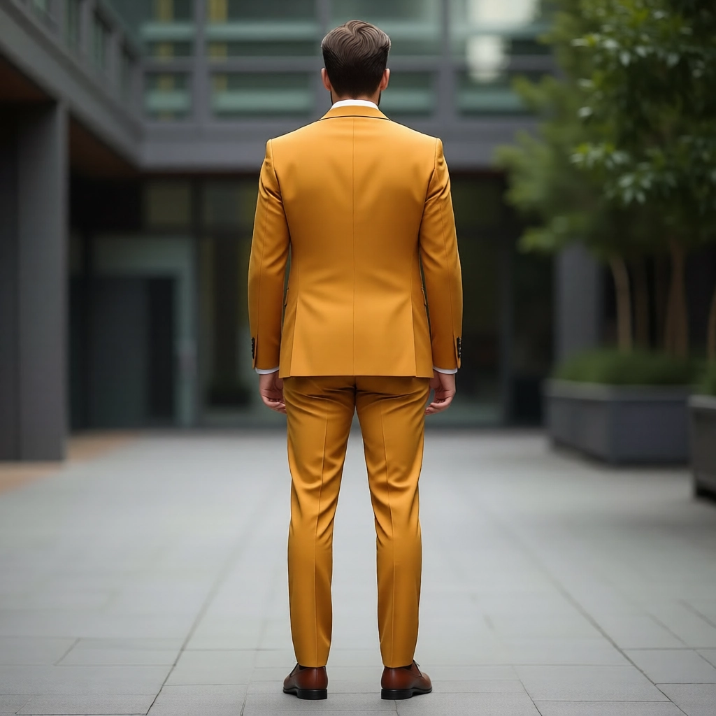 Bold Golden Yellow Wedding & Event Suit