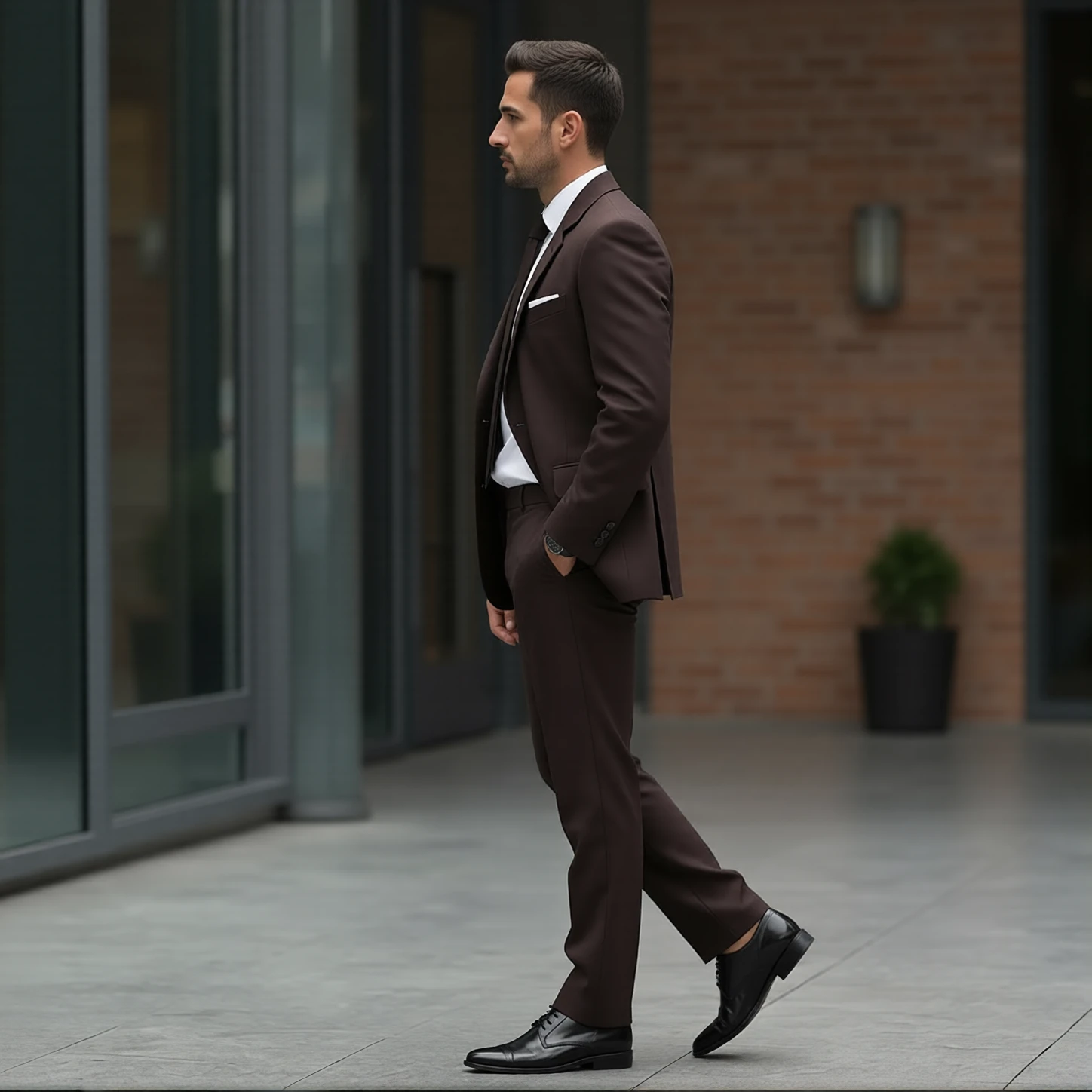 Rich Espresso Two-Button Notch Lapel Suit