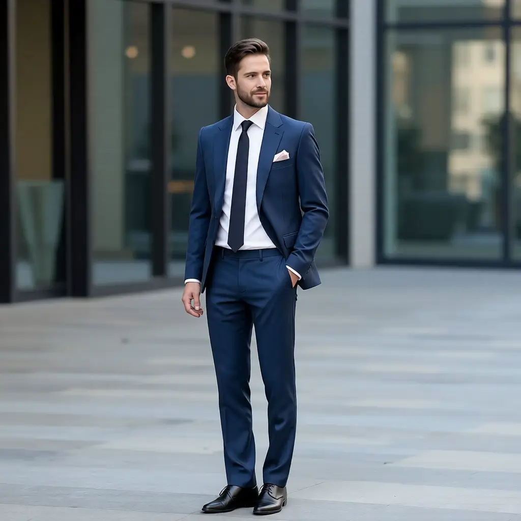 The Black Watch Blazer: Slim-Fit Navy Plaid Sports Jacket