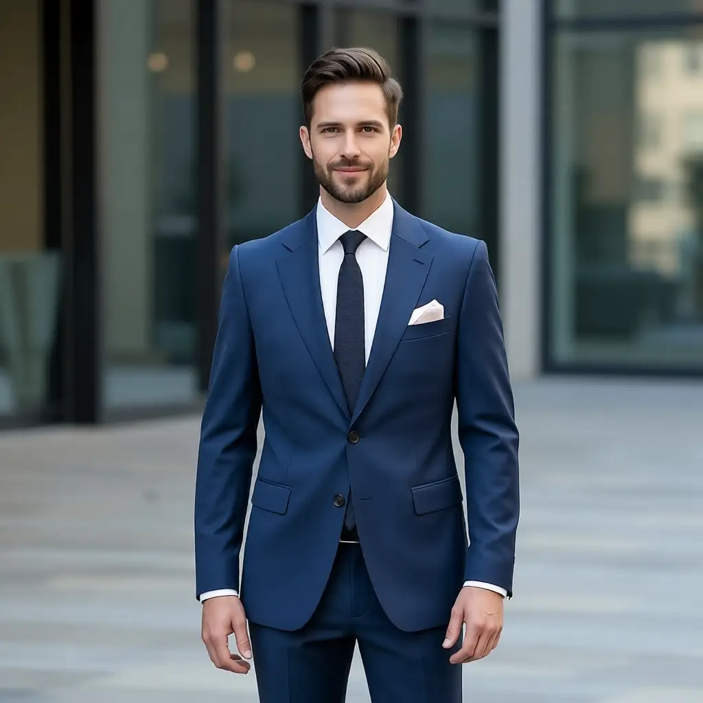 The Black Watch Blazer: Slim-Fit Navy Plaid Sports Jacket