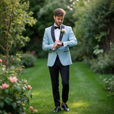 Statement Black Lapel Summer Event Tuxedo