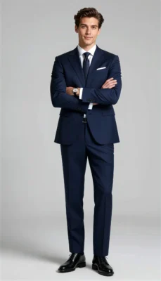 Business suits Dark blue Ink blue