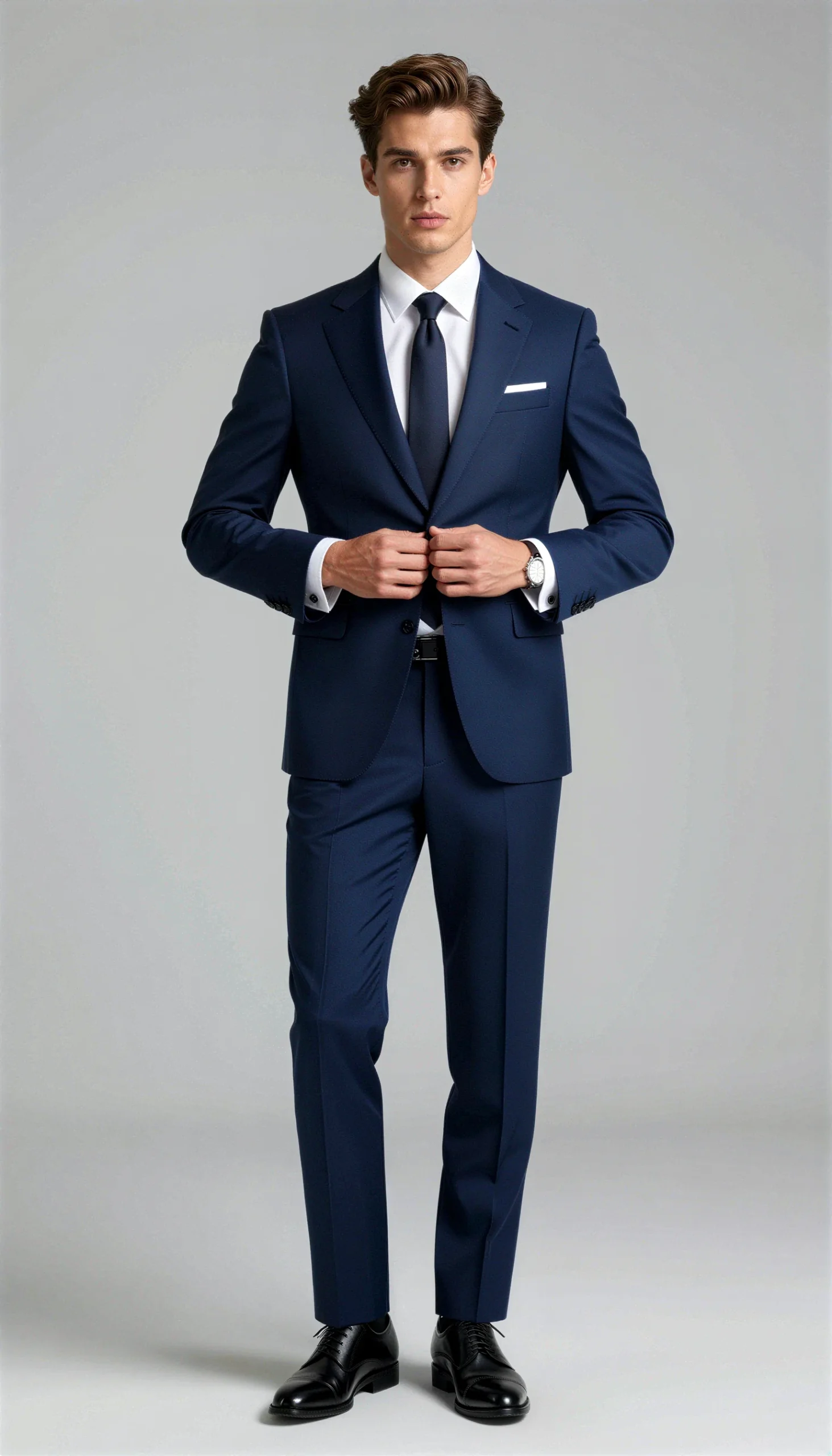 Business suits Dark blue Ink blue