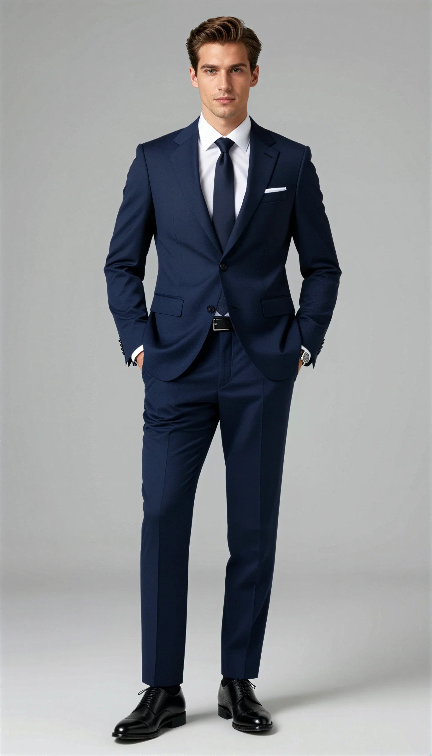 Business suits Dark blue Ink blue