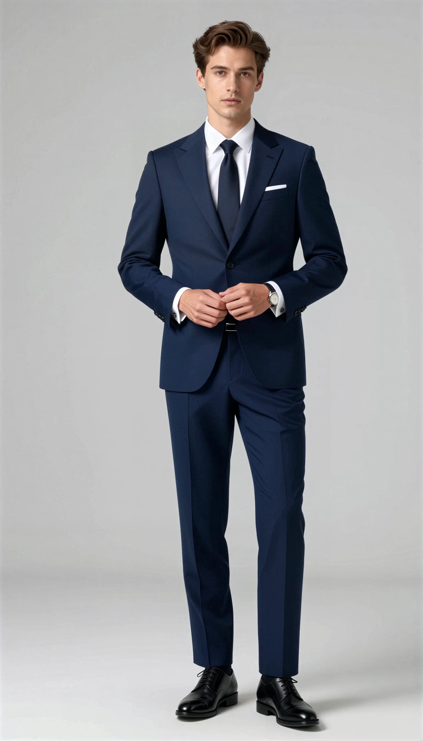 Business suits Dark blue Ink blue