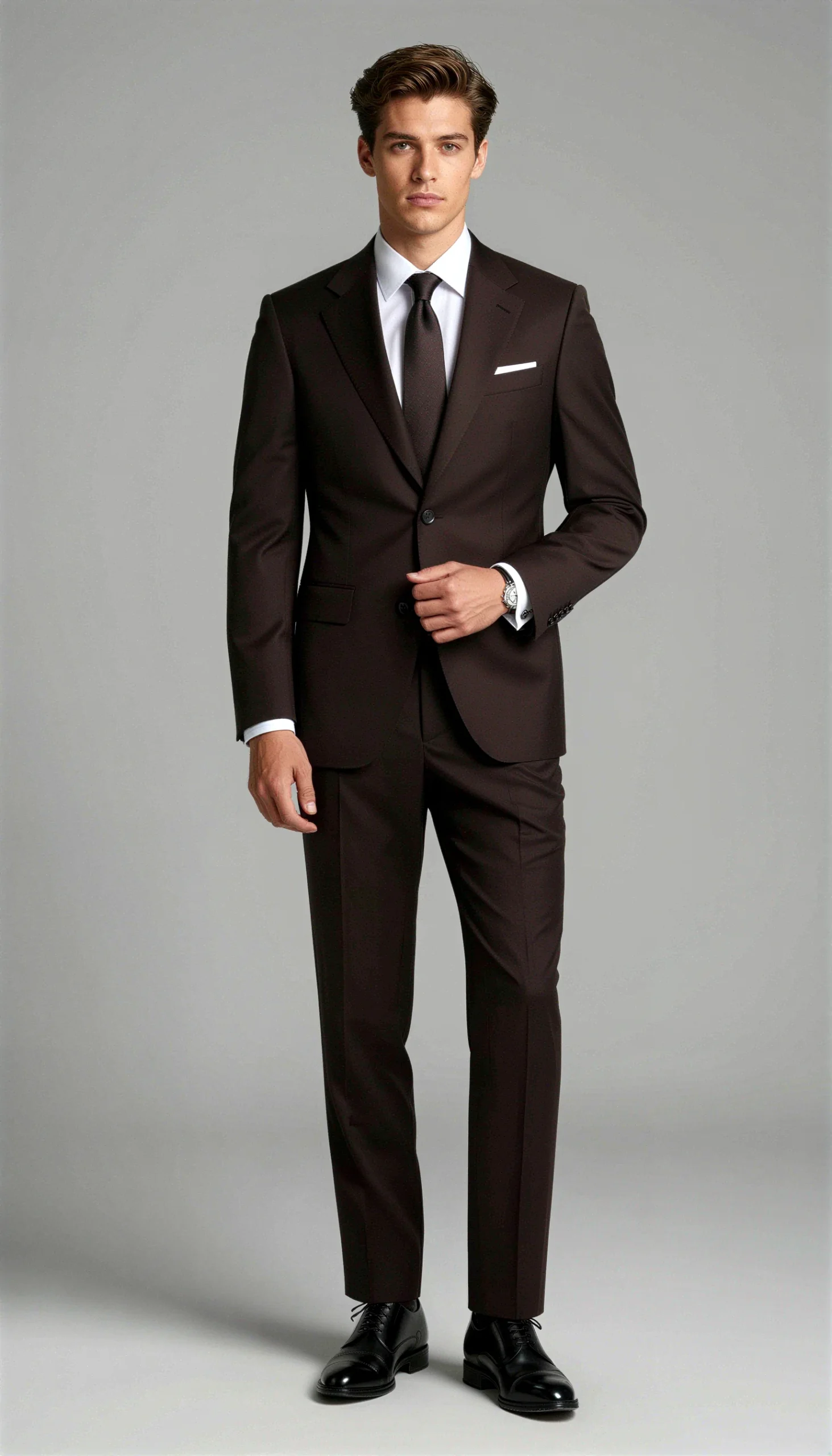 Business suits Dark brown