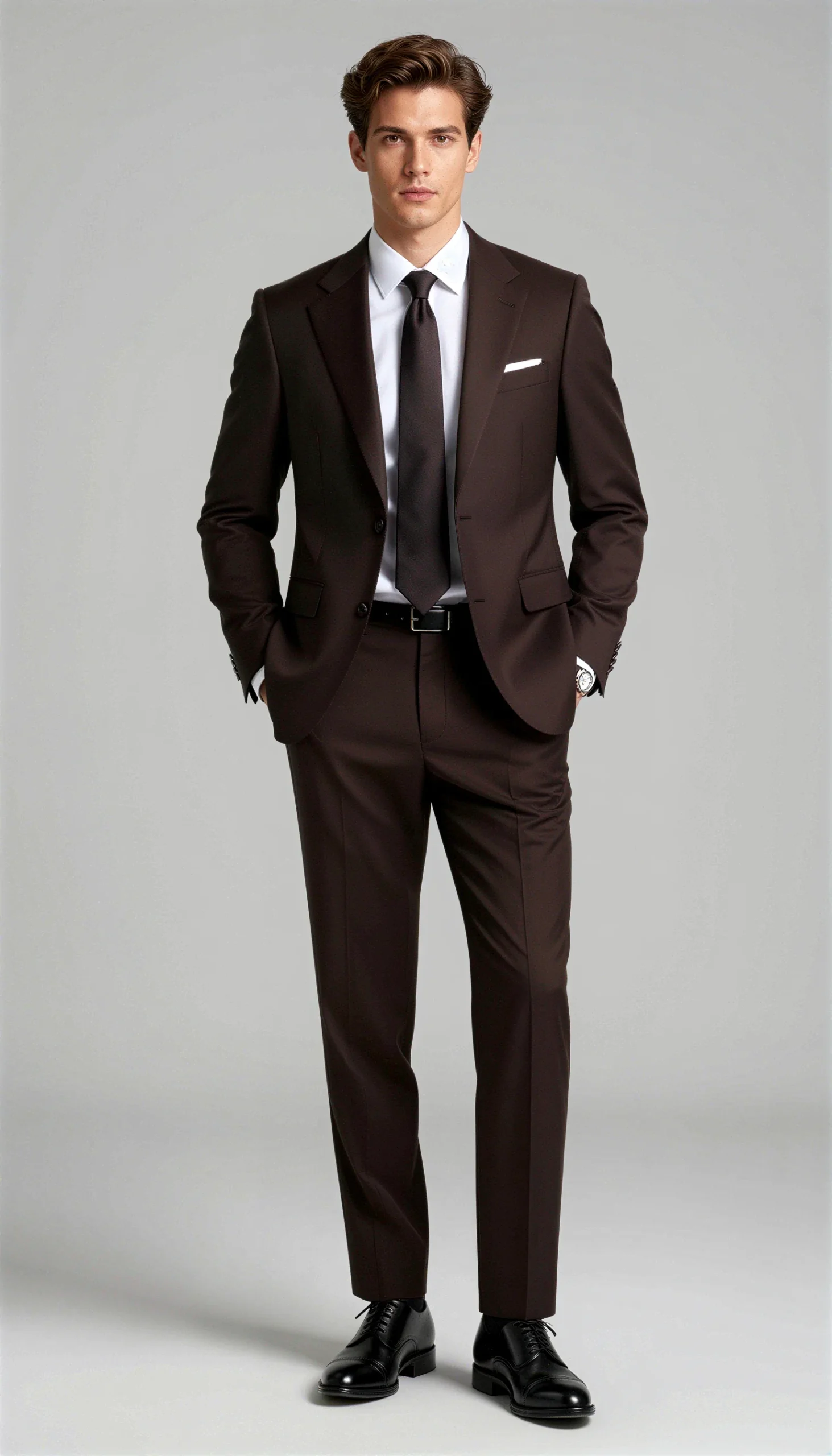 Business suits Dark brown