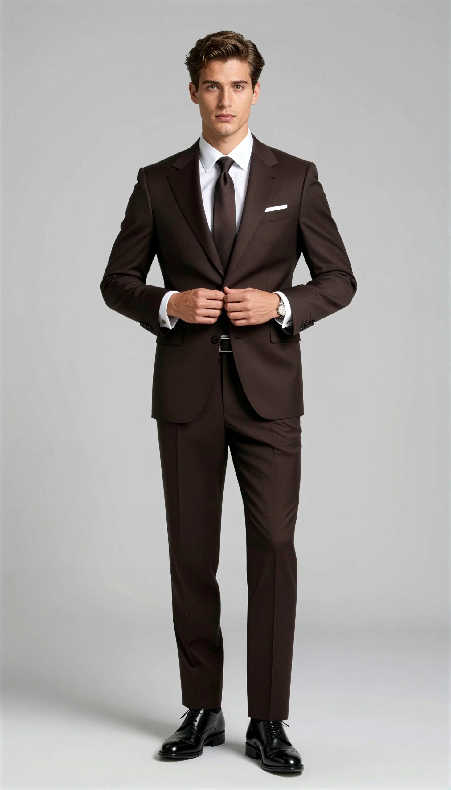 Business suits Dark brown