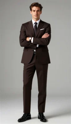 Business suits Dark brown