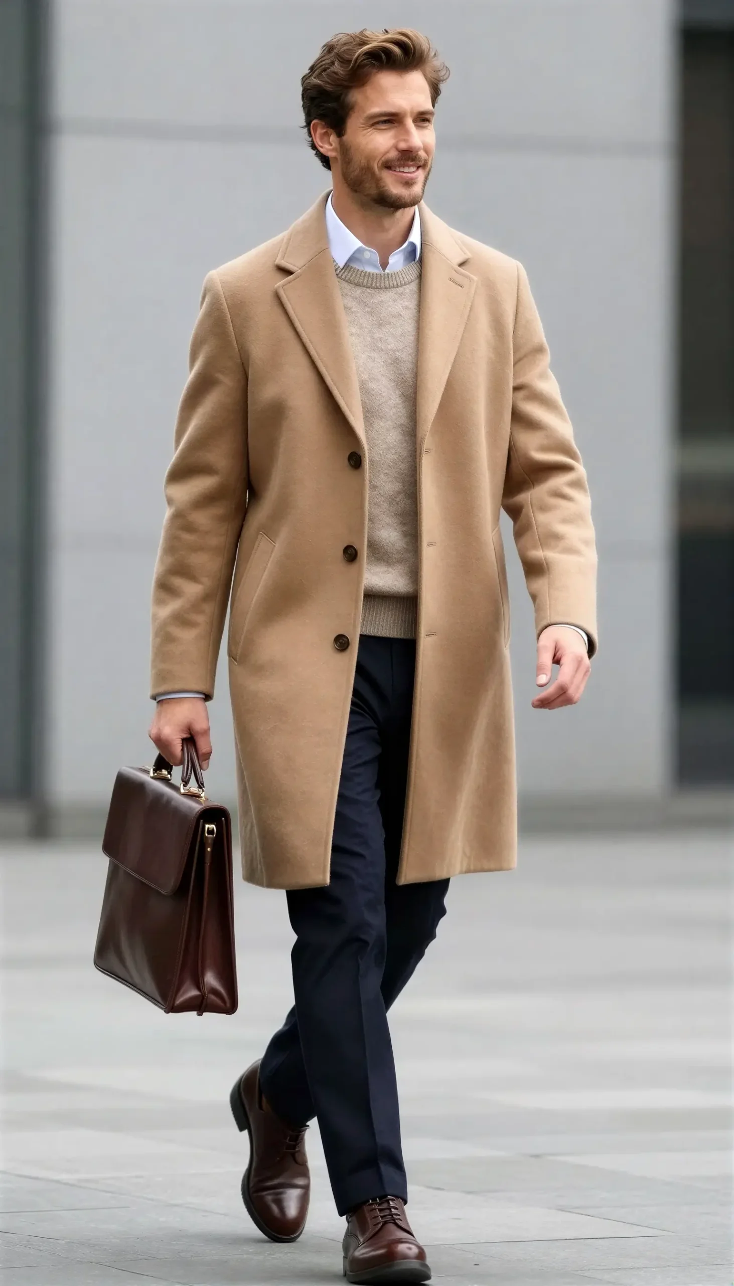 Overcoats Beige tan Suit