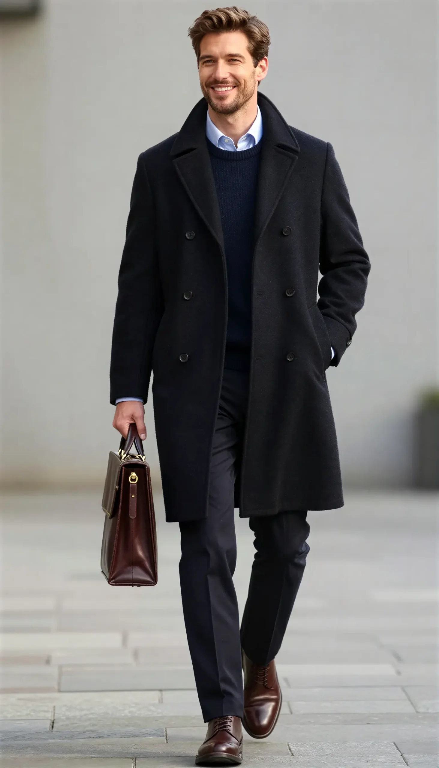 Overcoats Black Suit