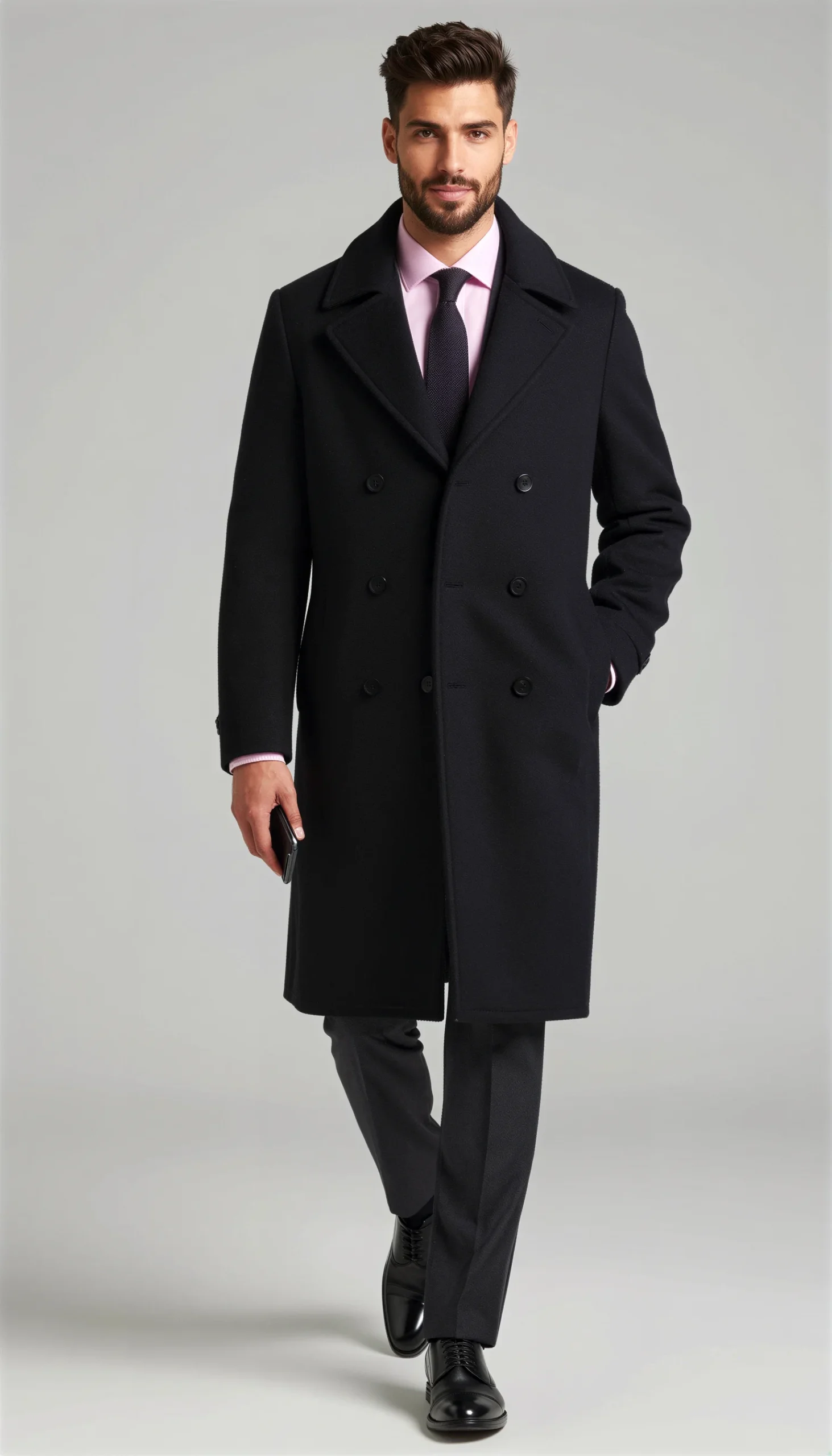 Overcoats Black Suit