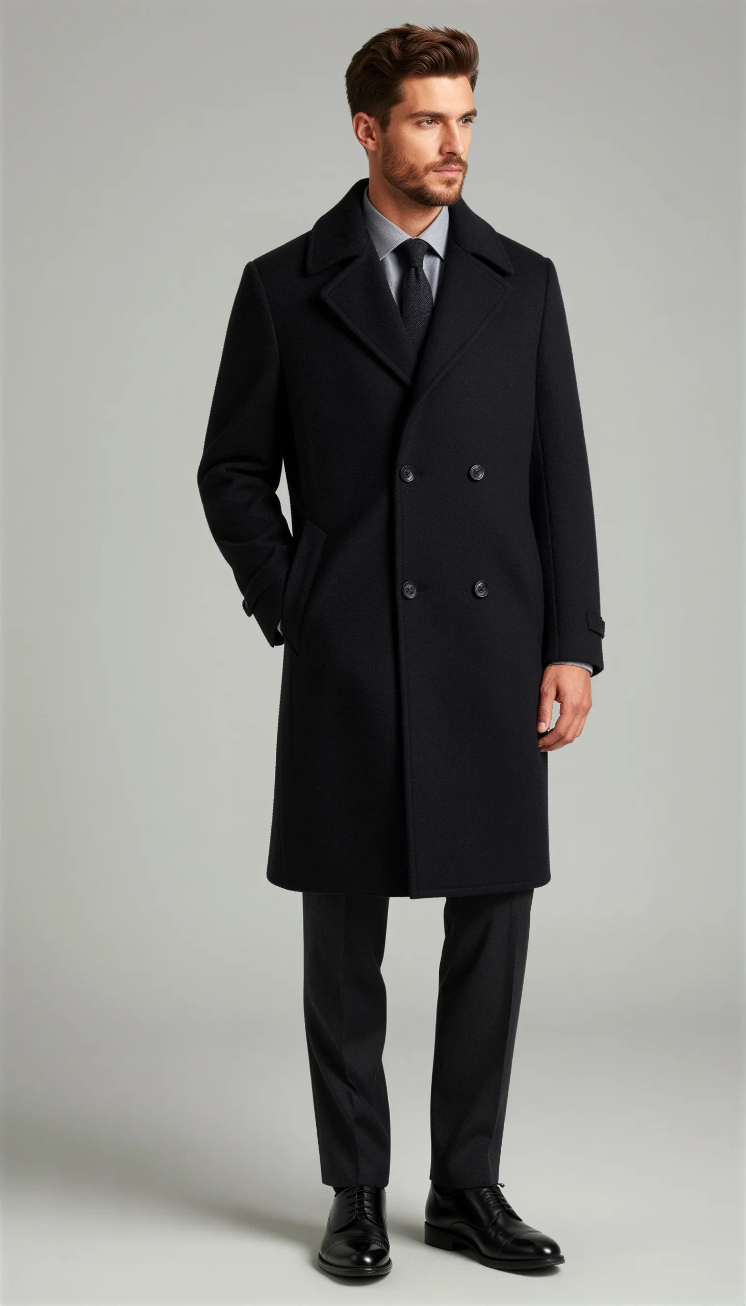 Overcoats Black Suit