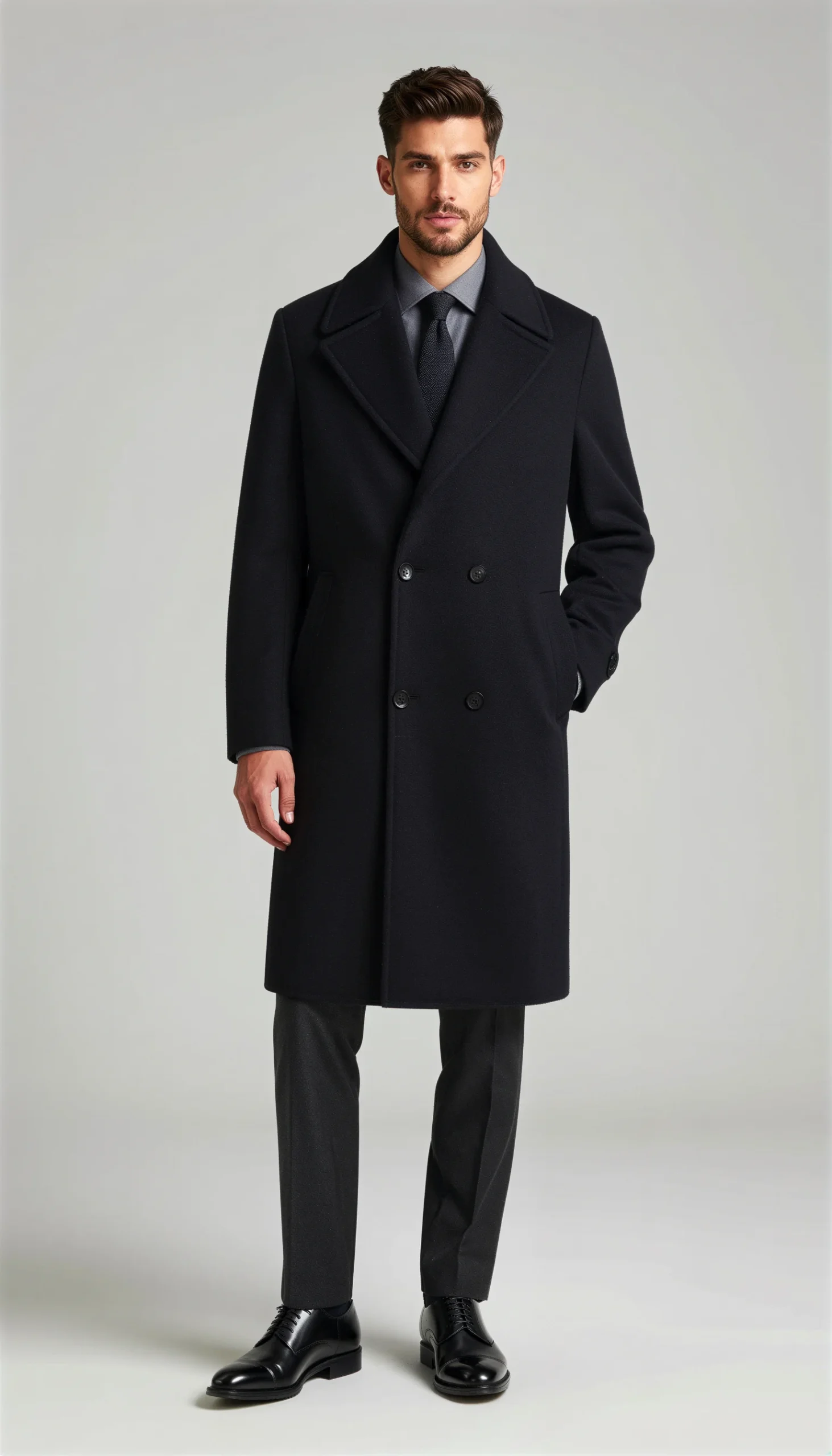 Overcoats Black Suit