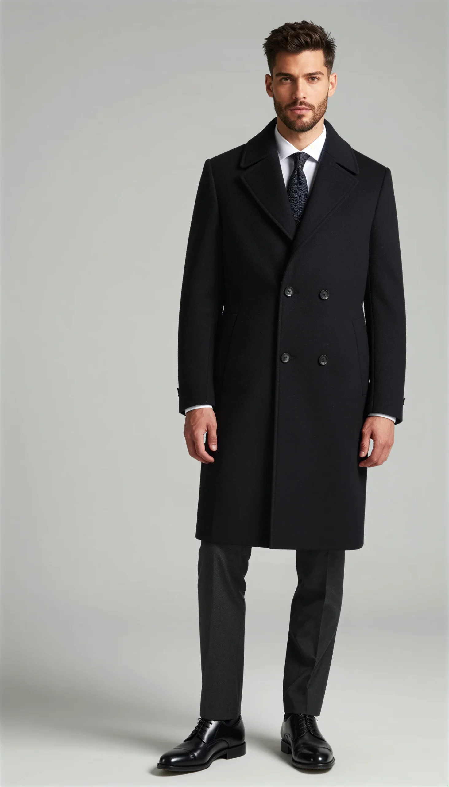 Overcoats Black Suit