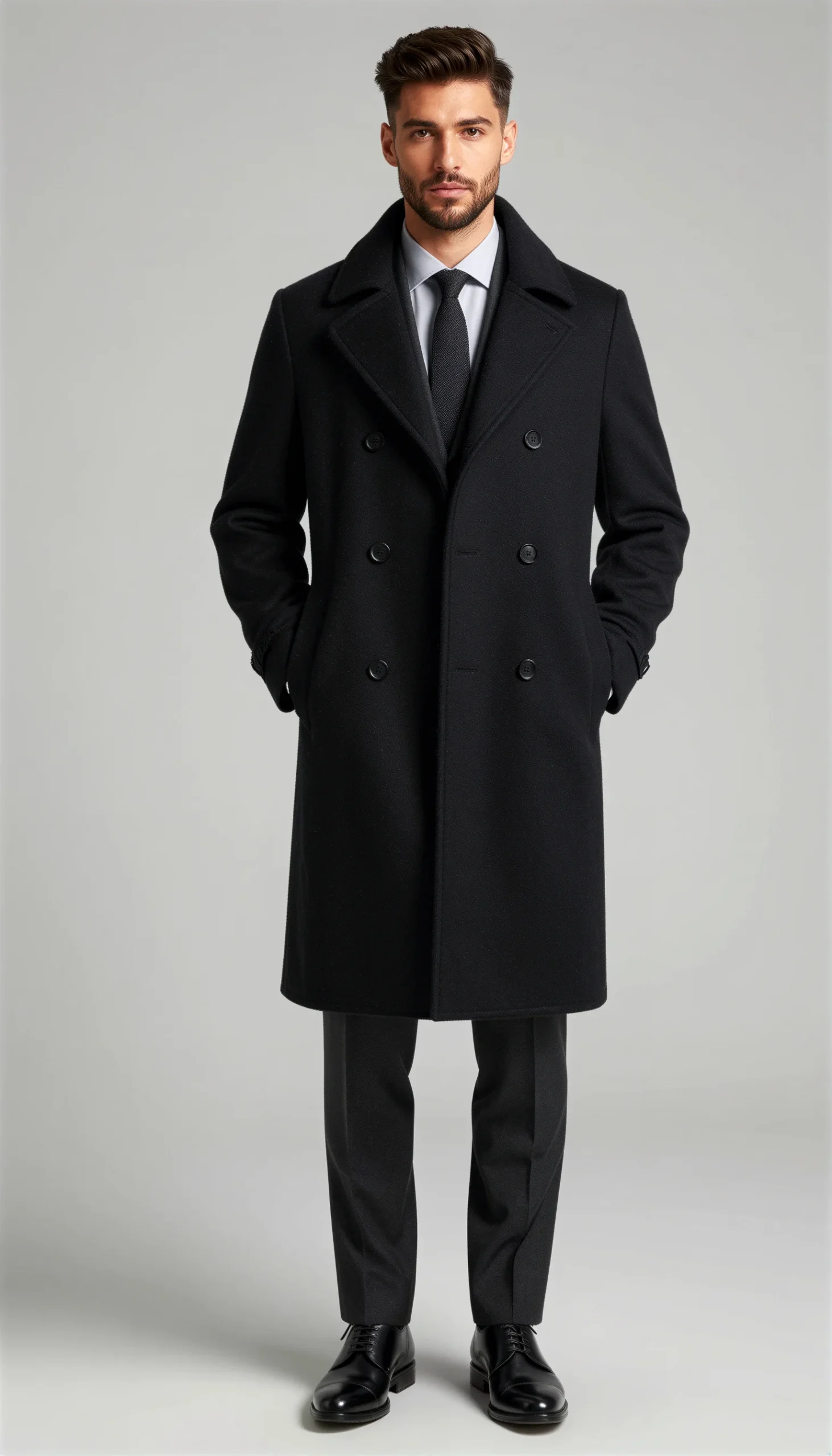 Overcoats Black Suit