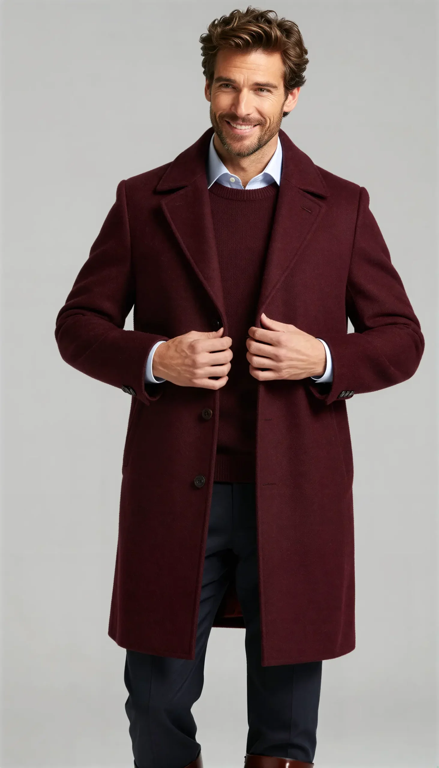 Overcoats Burgundy wine
