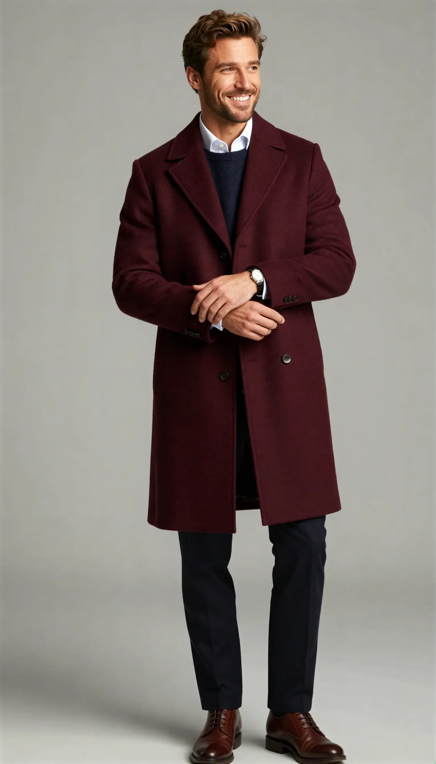Overcoats Burgundy wine