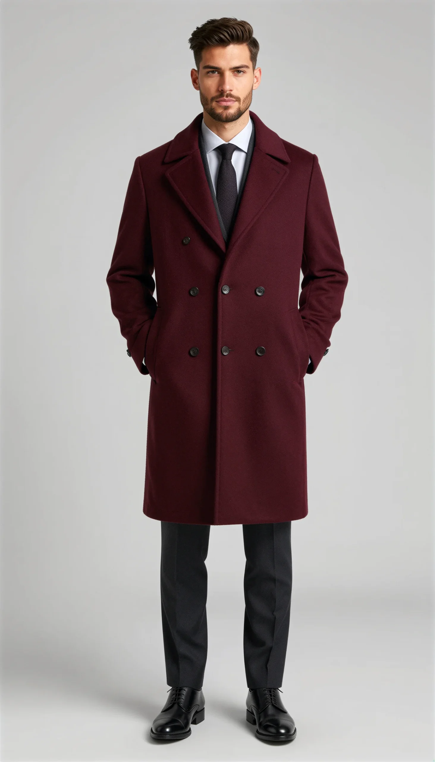 Overcoats Burgundy wine