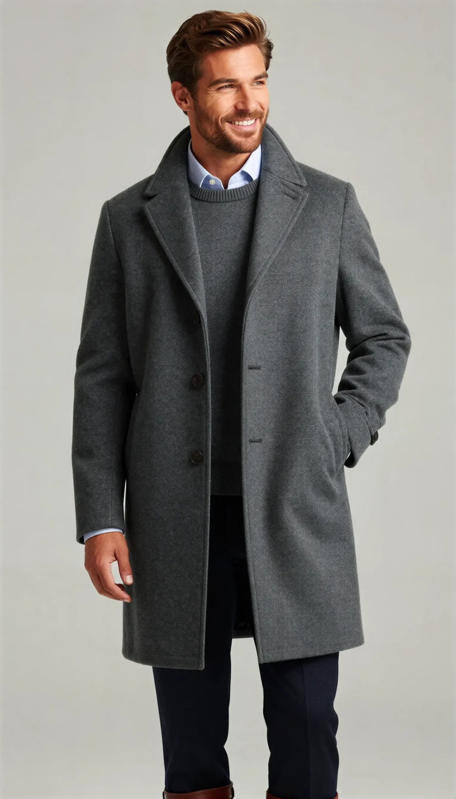Overcoats Charcoal grey