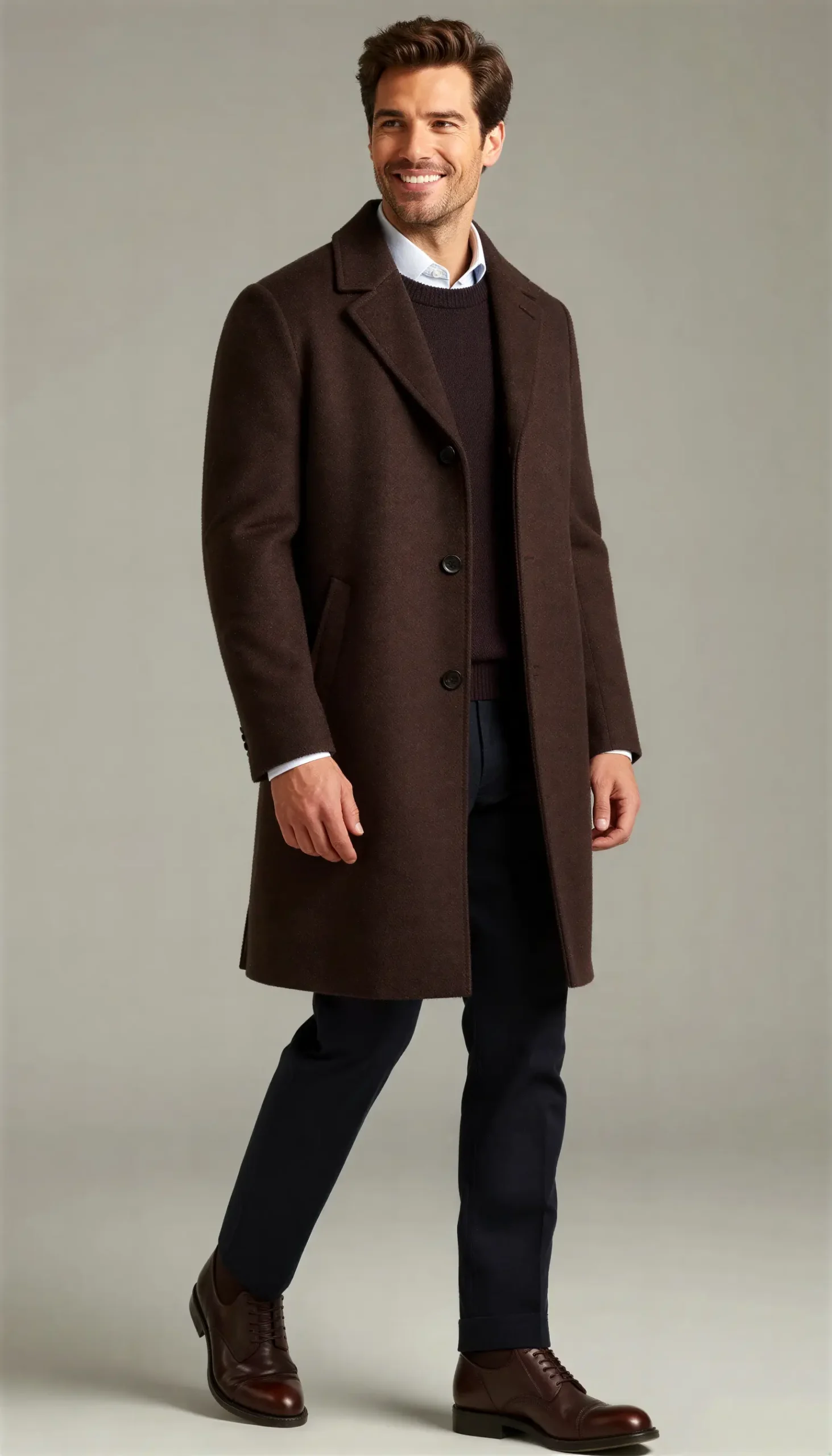 Overcoats Chocolate Dark brown