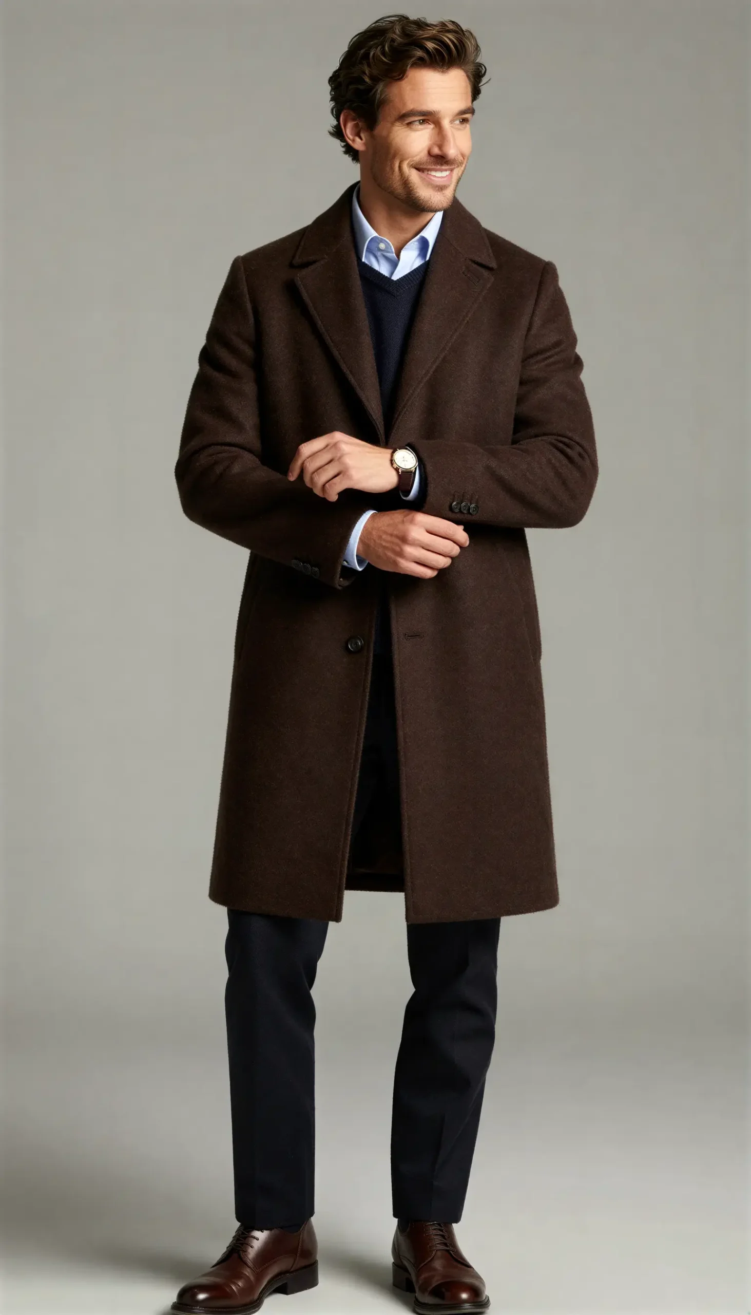 Overcoats Chocolate Dark brown