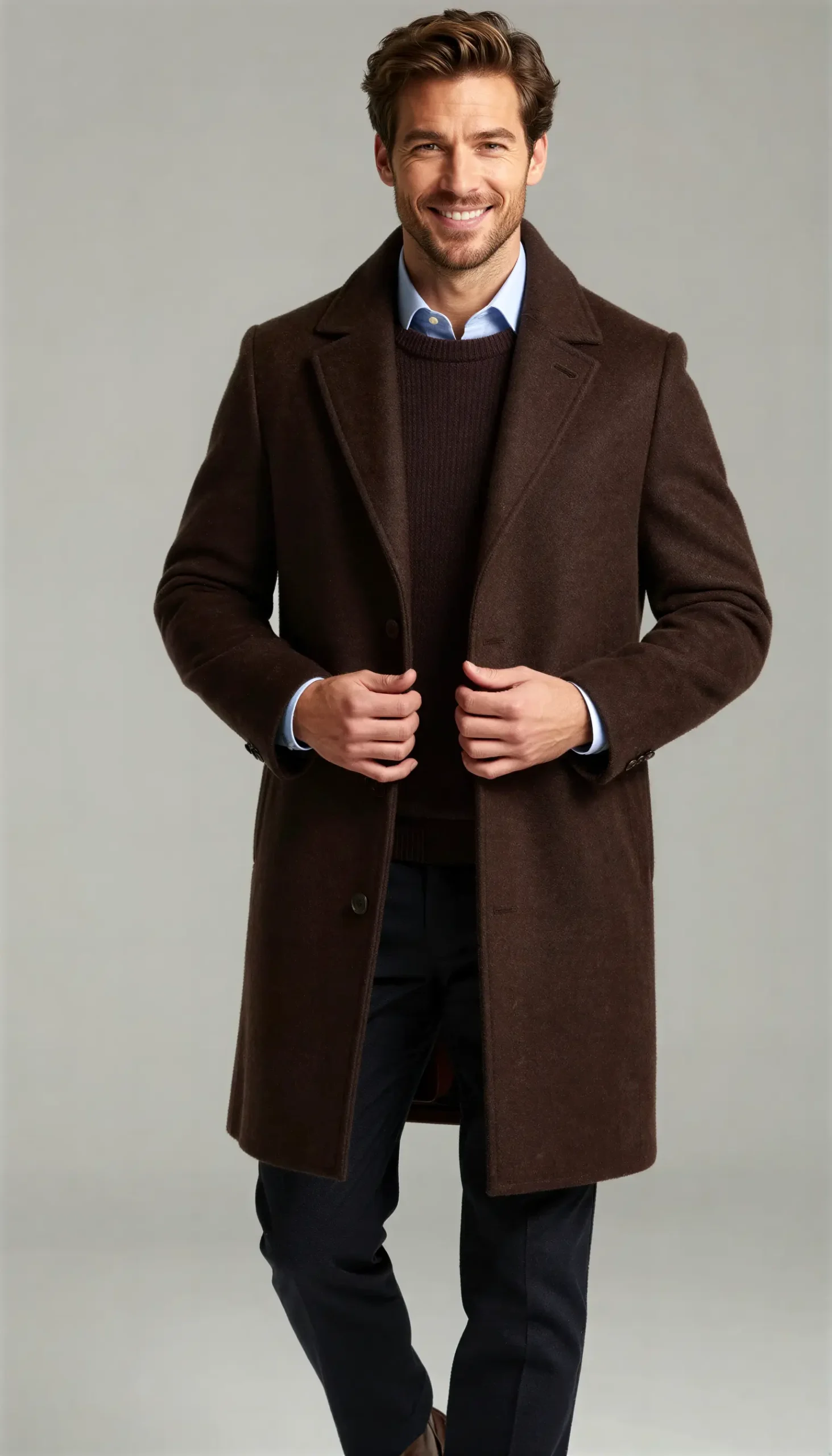 Overcoats Chocolate Dark brown