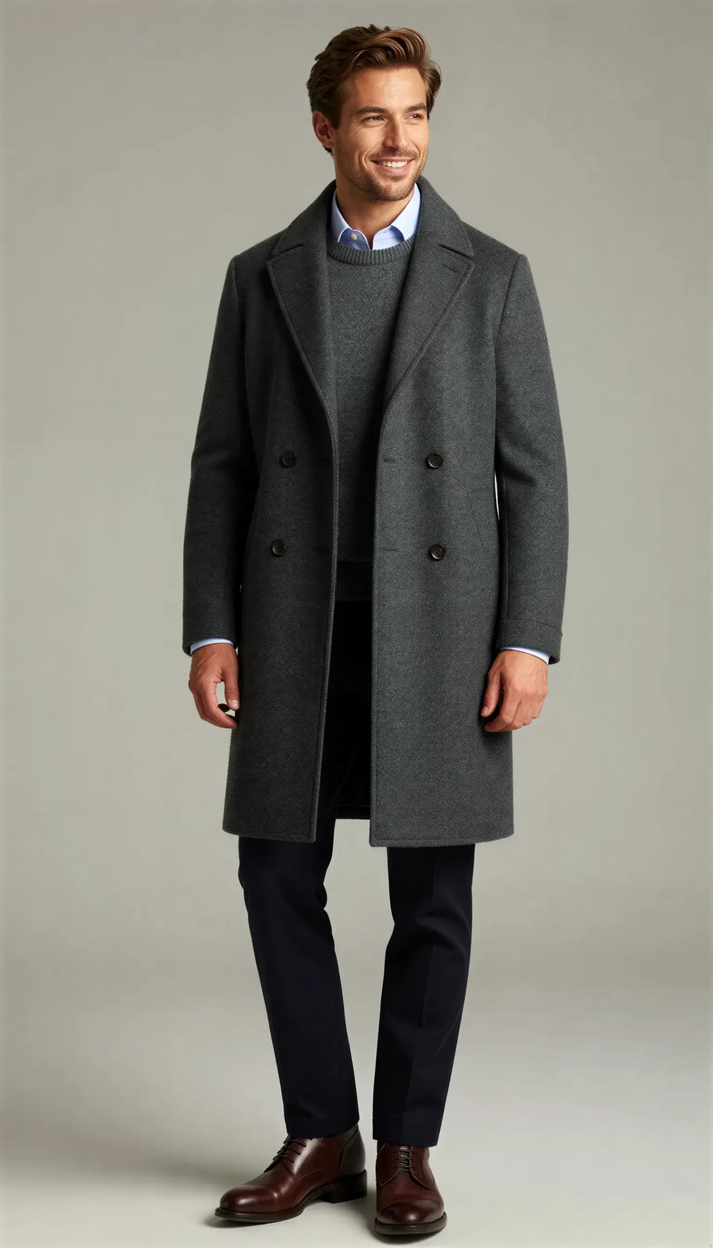 Overcoats Dark grey