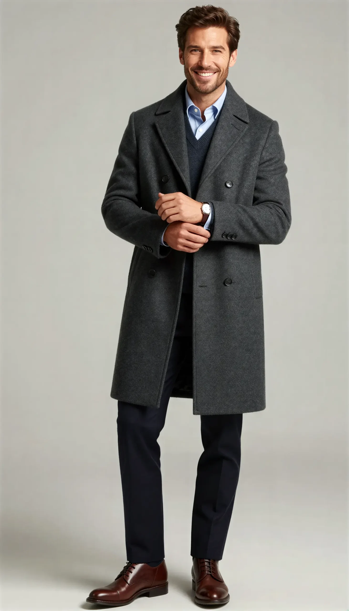 Overcoats Dark grey
