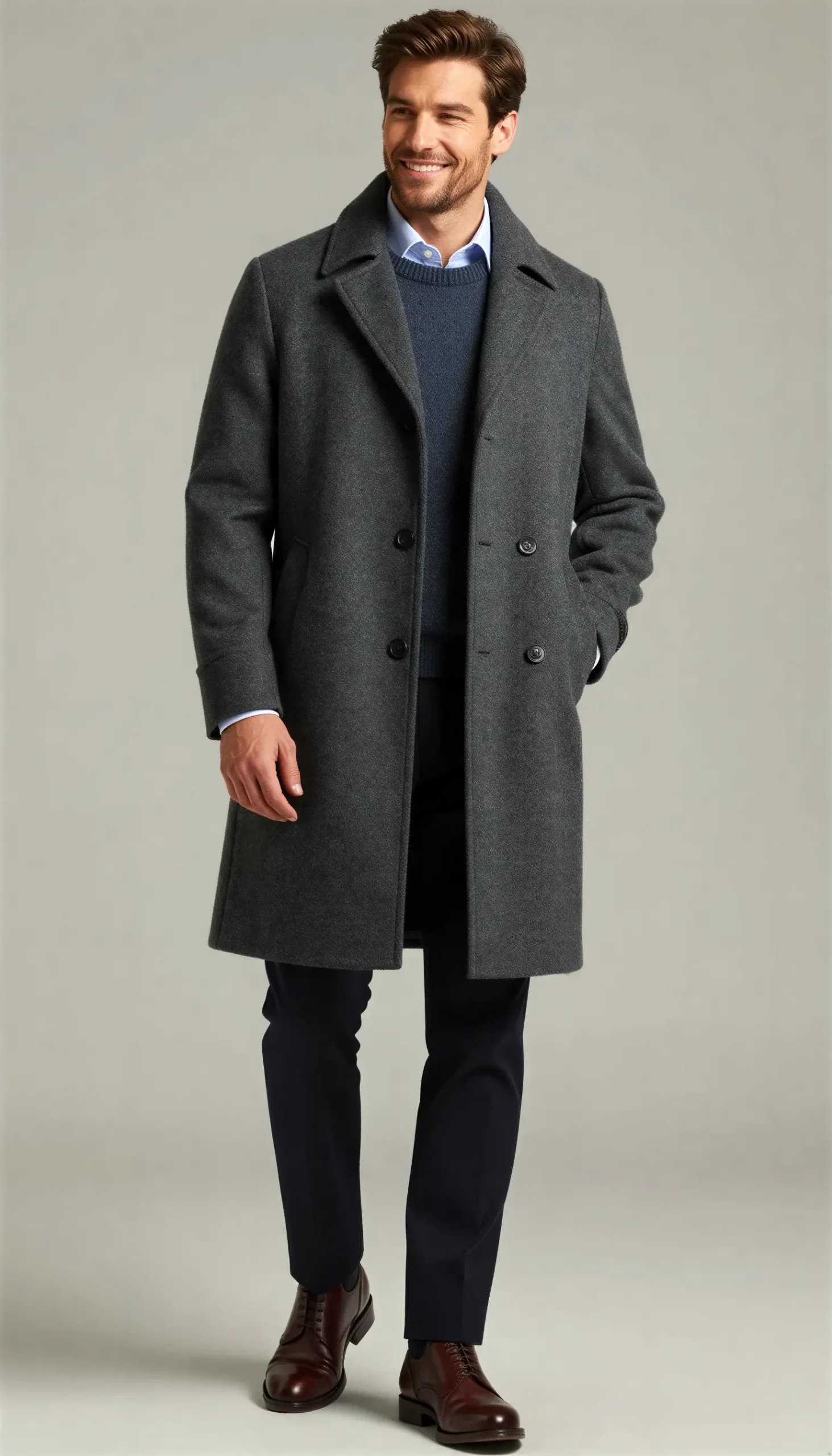 Overcoats Dark grey