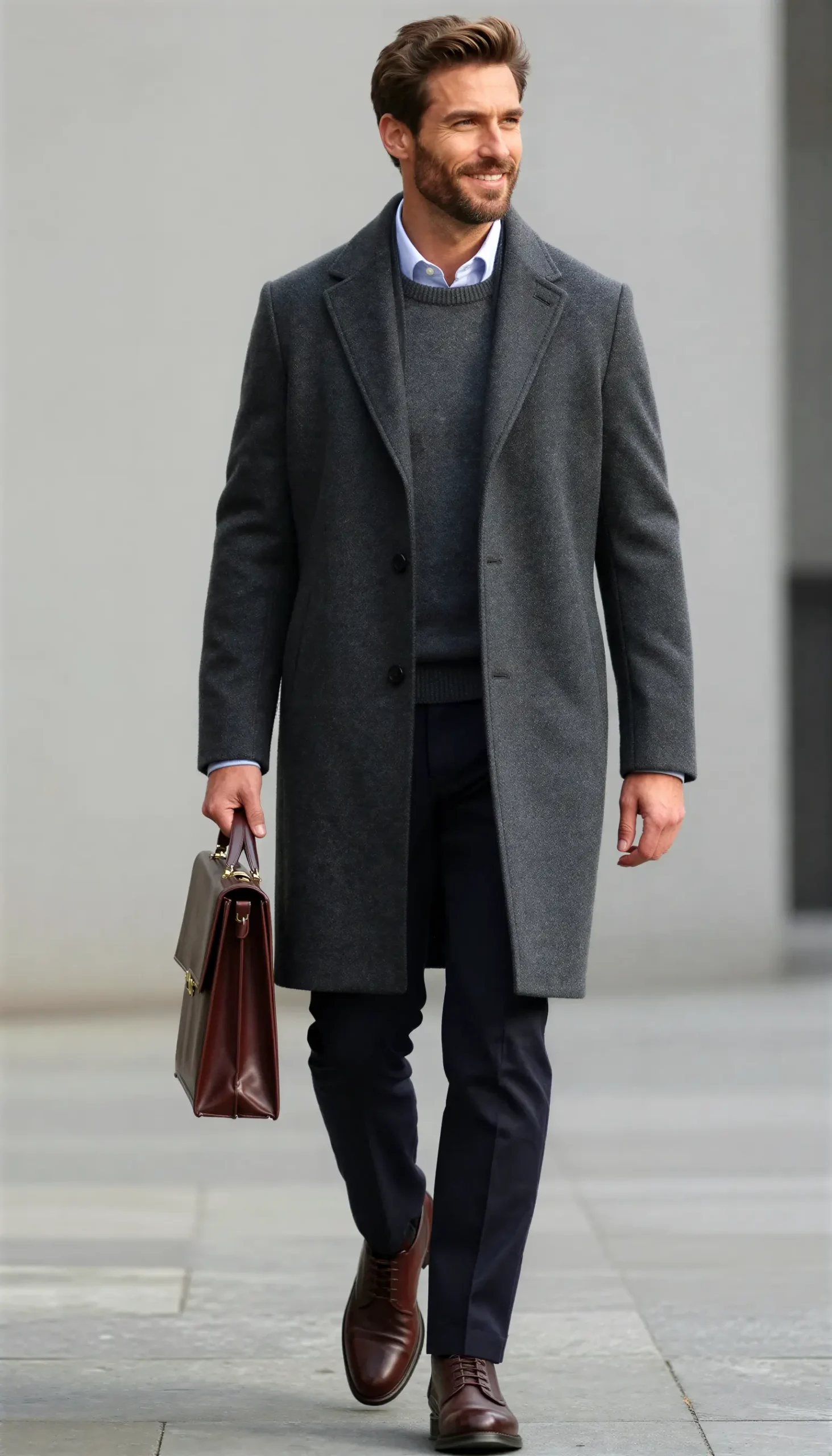 Overcoats Dark grey