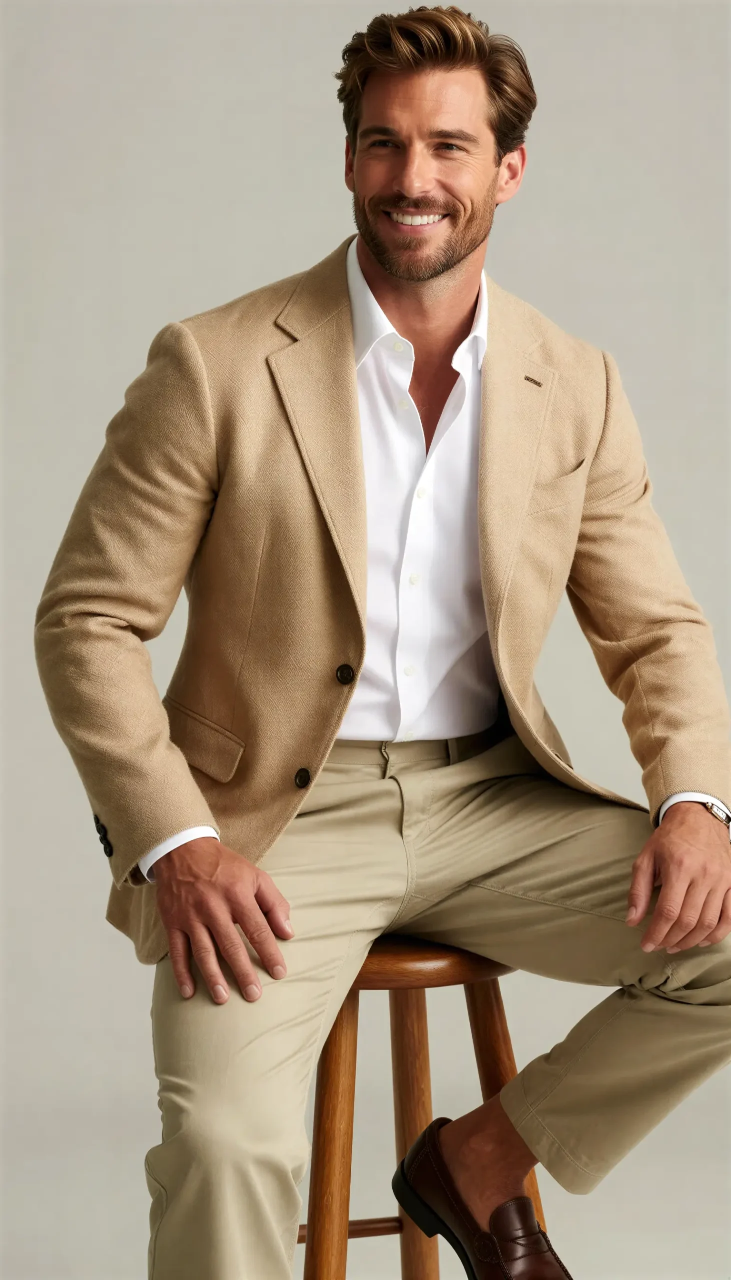 Sports jacket Beige tan Suit