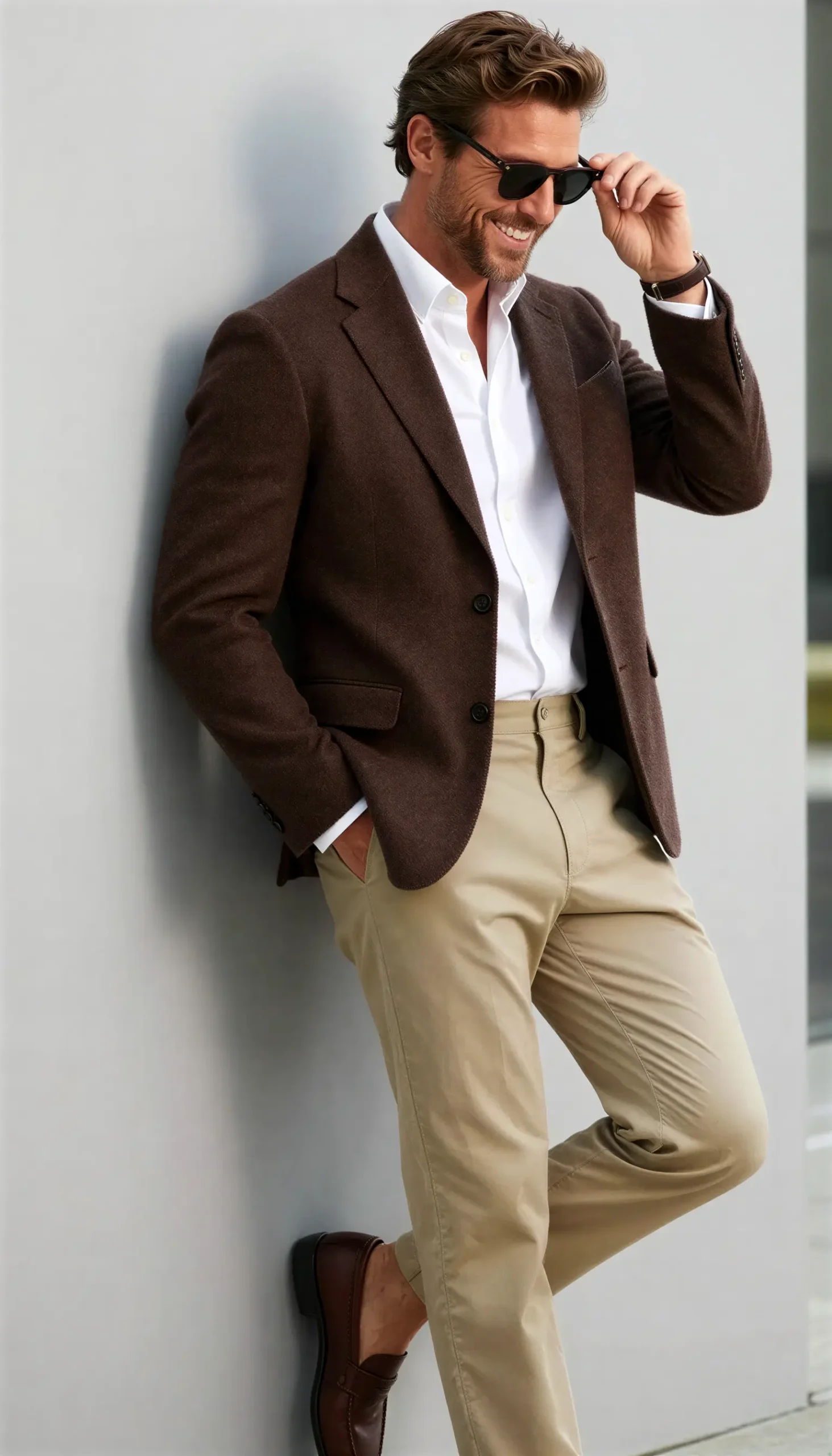 Sports jacket Brown chocolate Suit