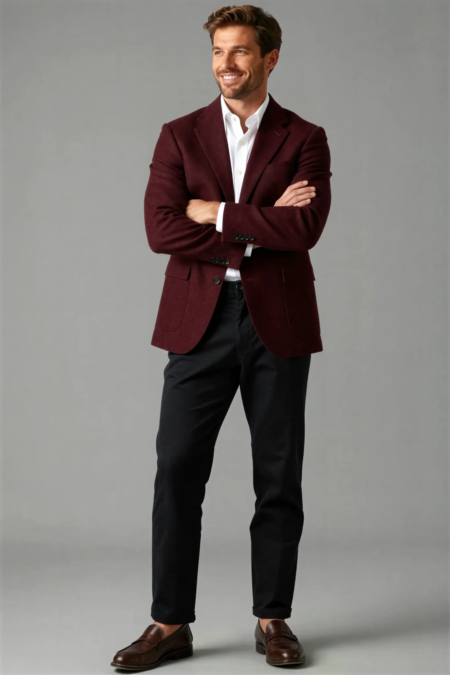Sports jacket Burgundy wine Suit