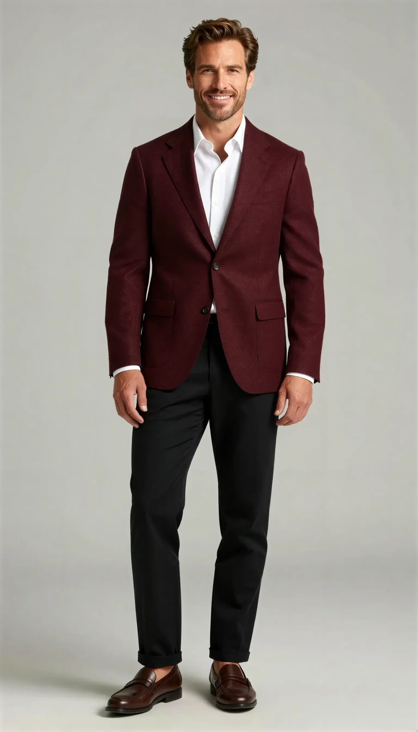 Sports jacket Burgundy wine Suit