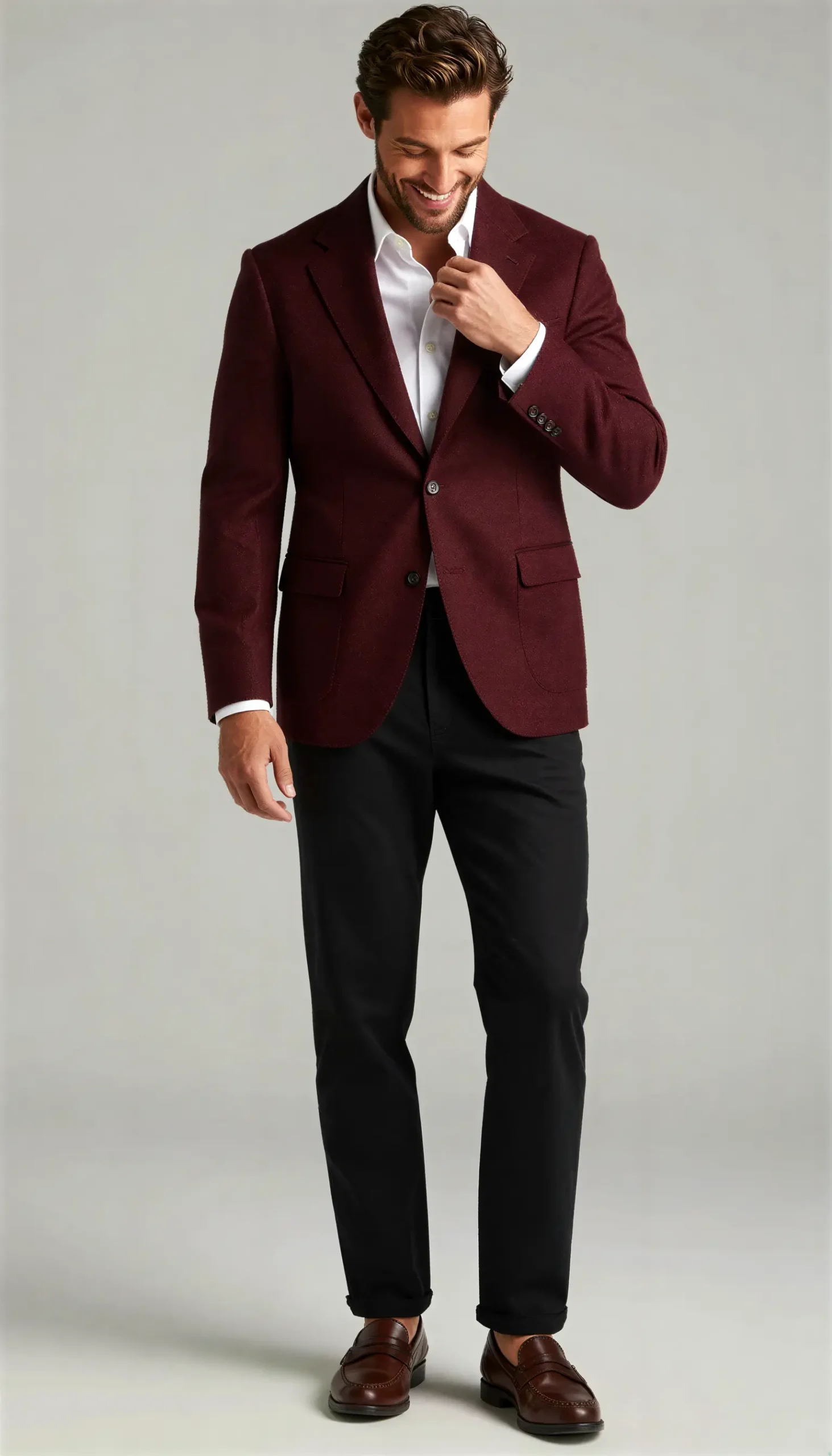 Sports jacket Burgundy wine Suit