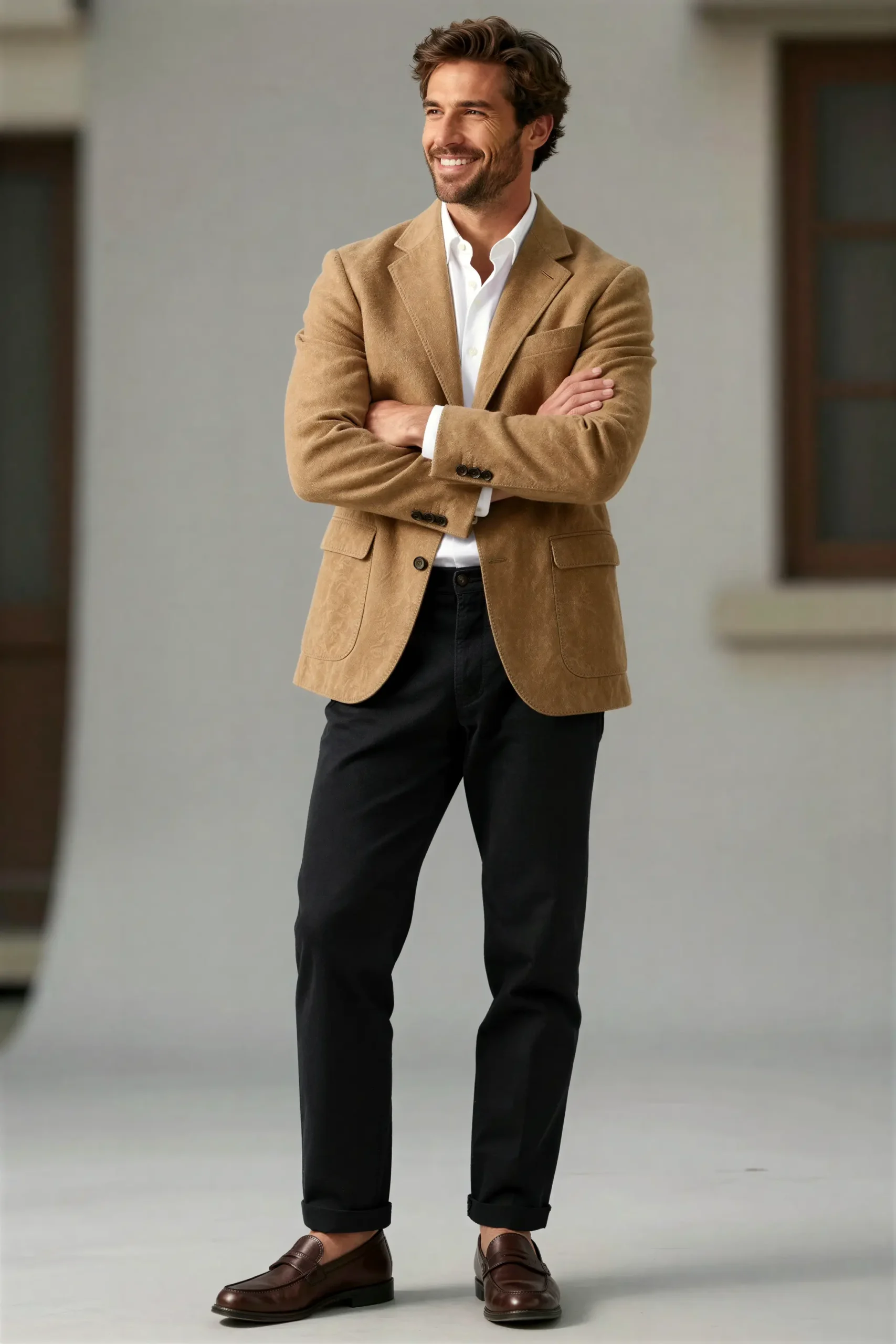 Sports jacket Camel Tobacco Suit
