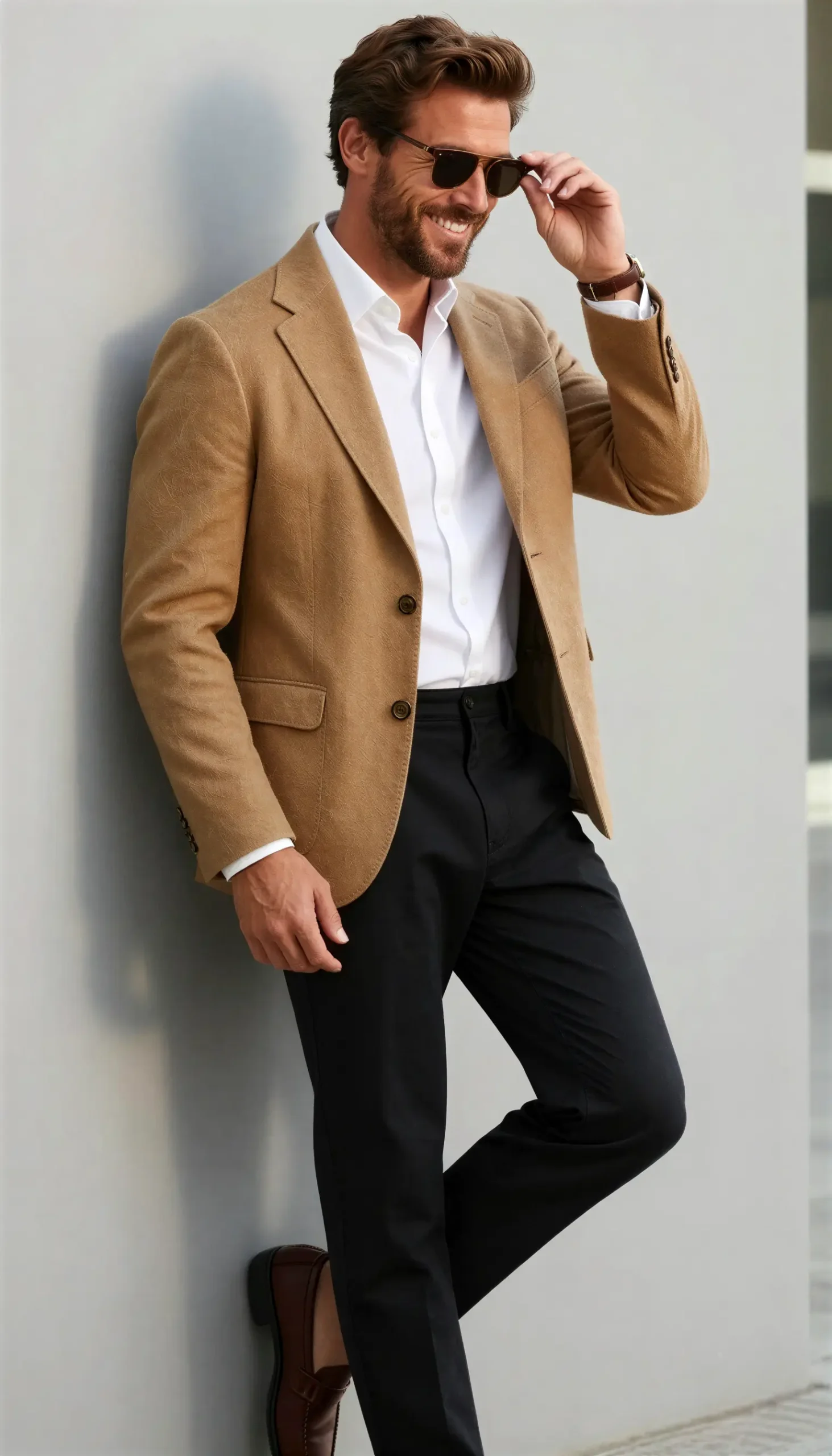 Sports jacket Camel Tobacco Suit