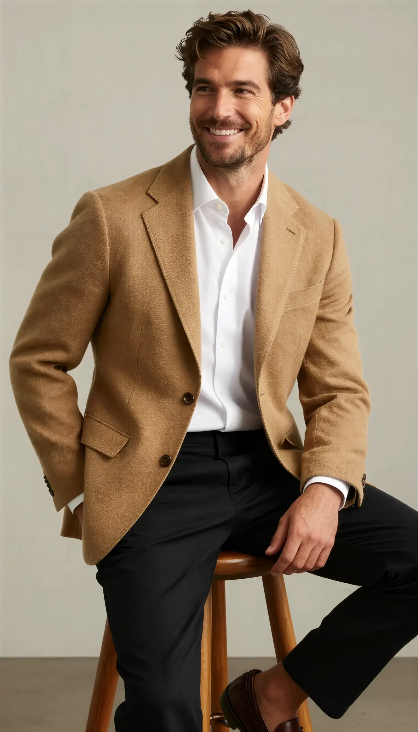Sports jacket Camel Tobacco Suit