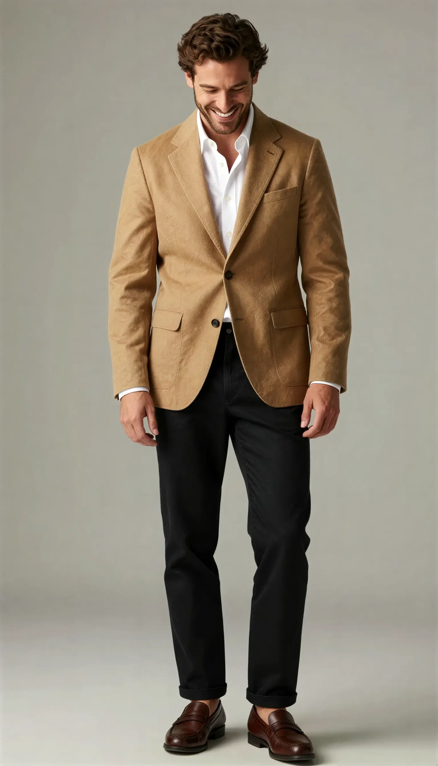 Sports jacket Camel Tobacco Suit
