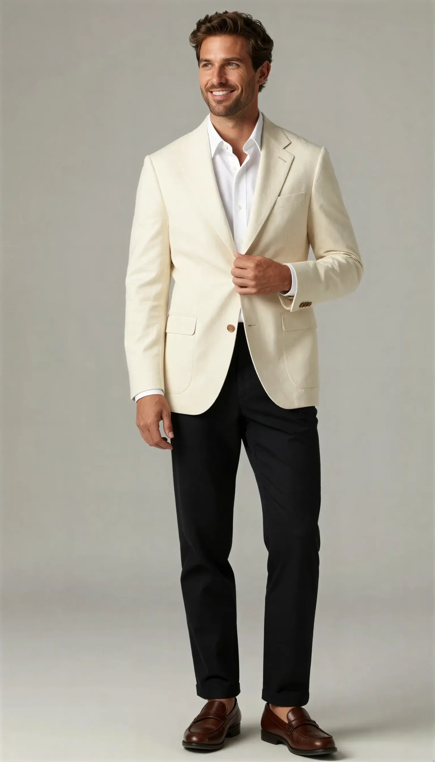 Sports jacket Cream off-white Suit
