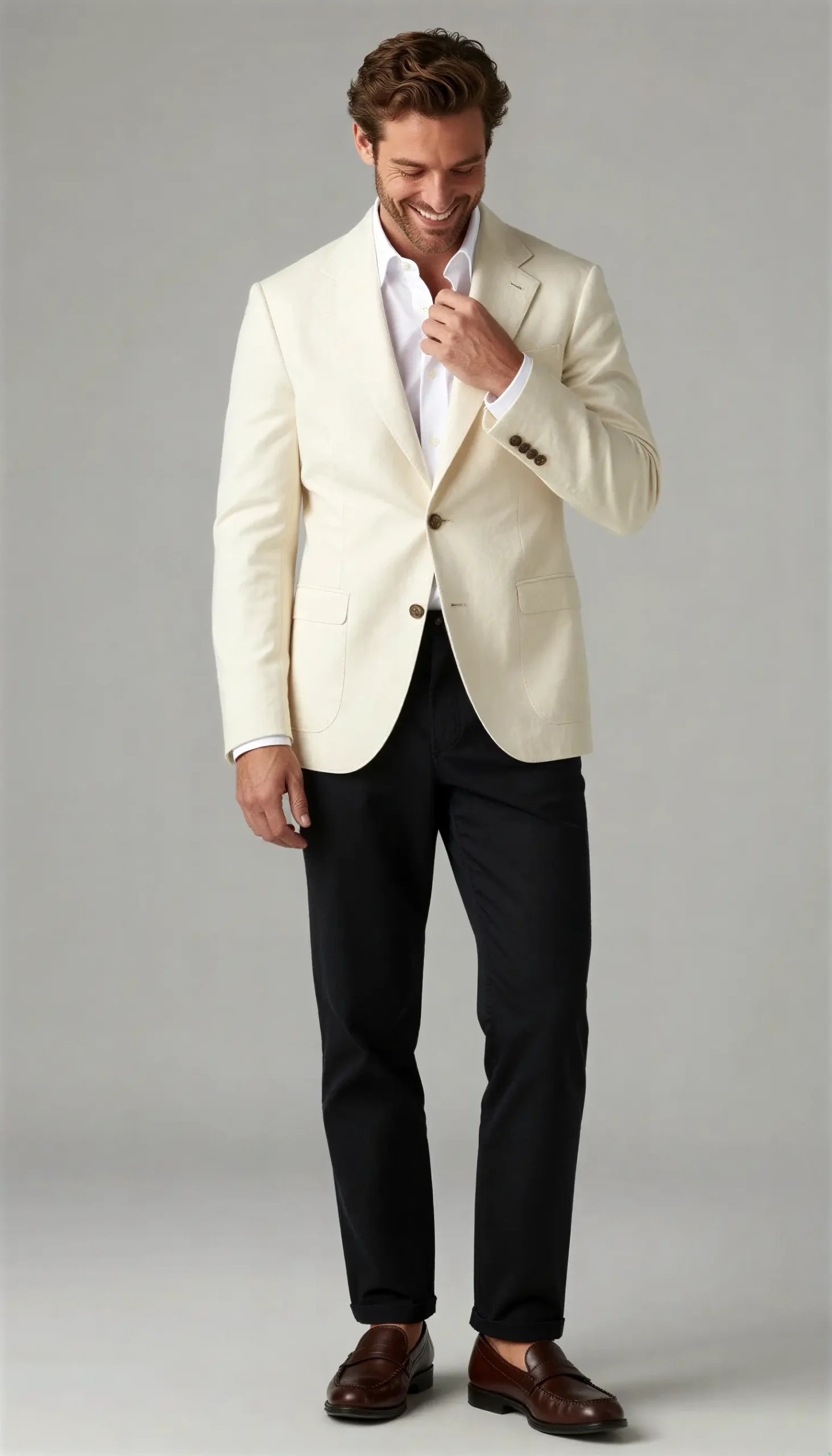 Sports jacket Cream off-white Suit