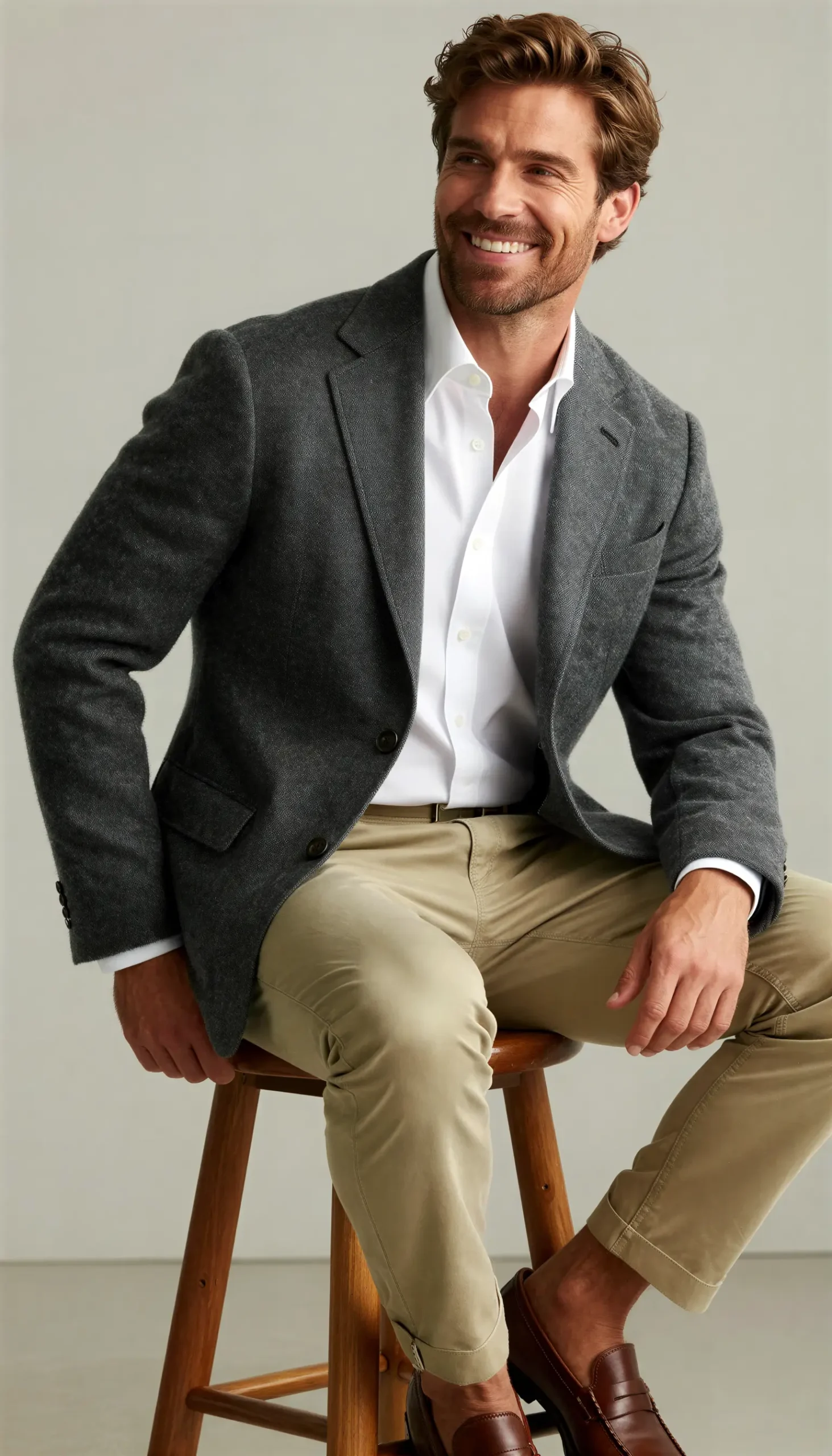Sports jacket Grey Charcoal Suit