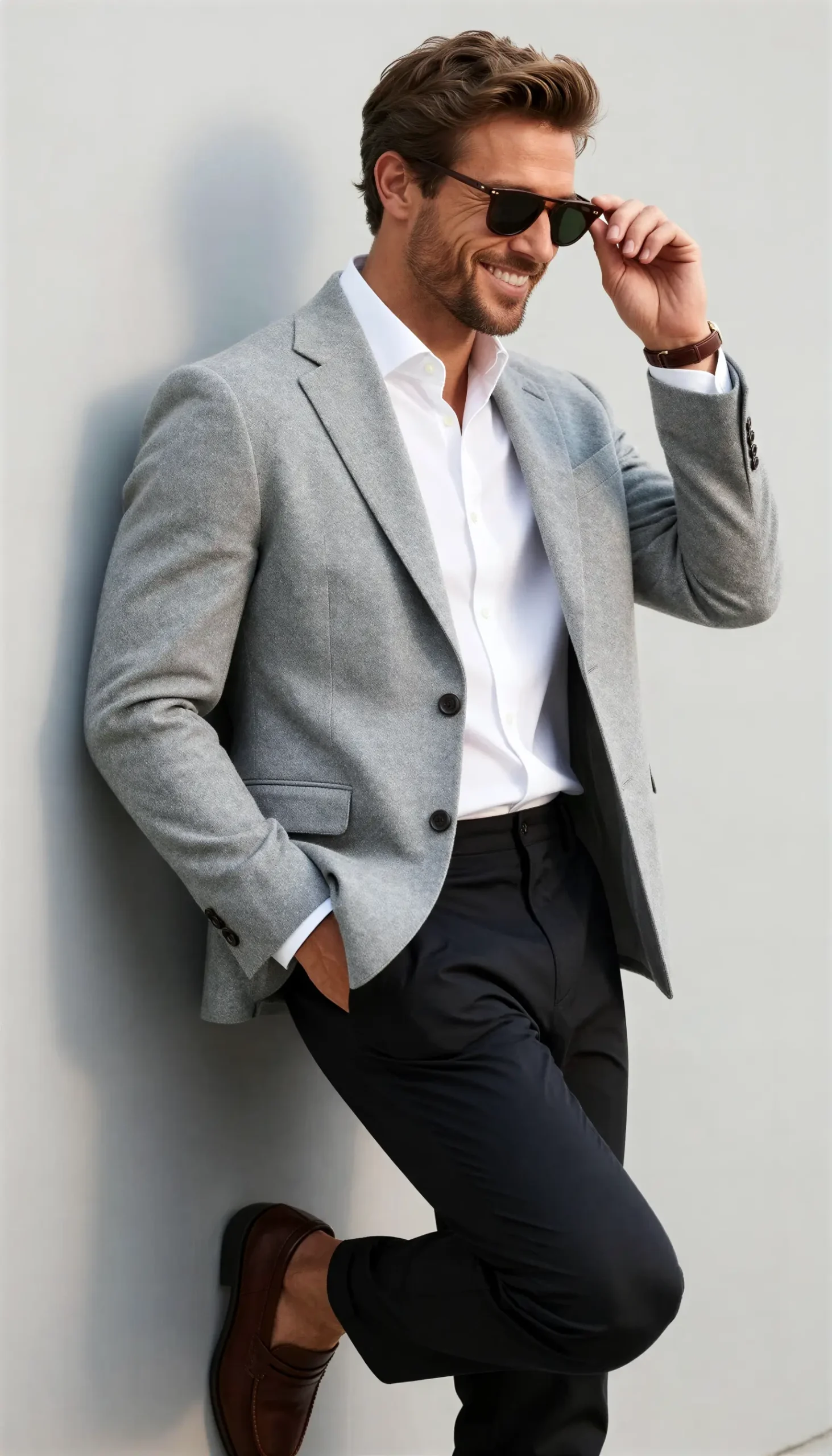 Sports jacket Light grey Suit
