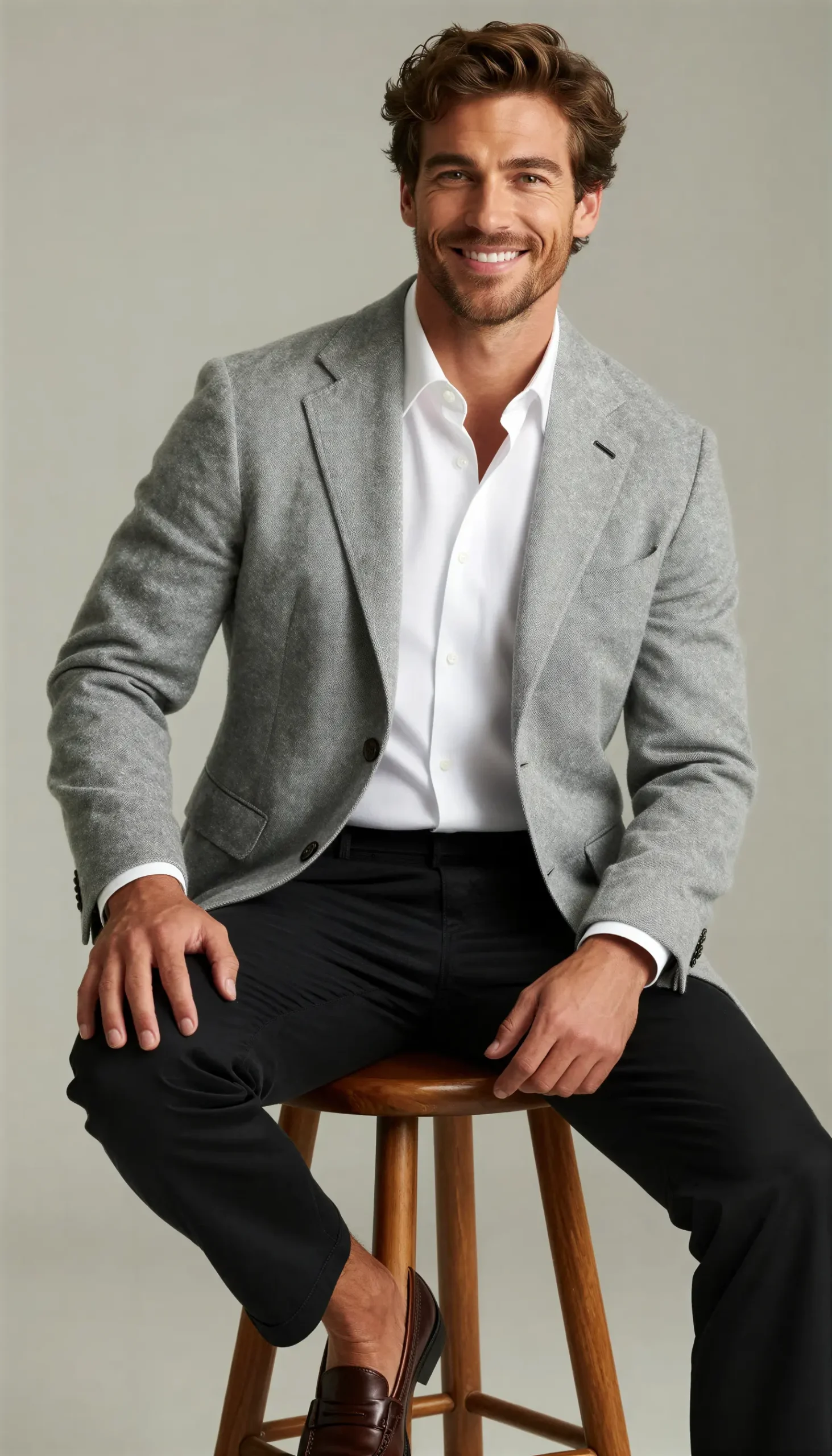 Sports jacket Light grey Suit