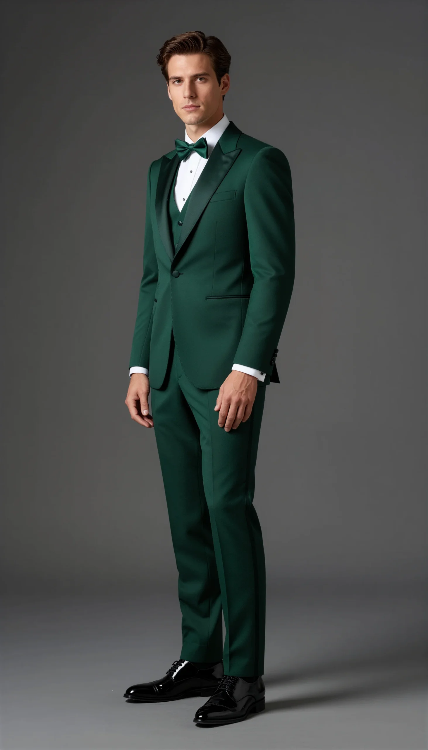 Wedding tuxedos Dark green emerald Suit